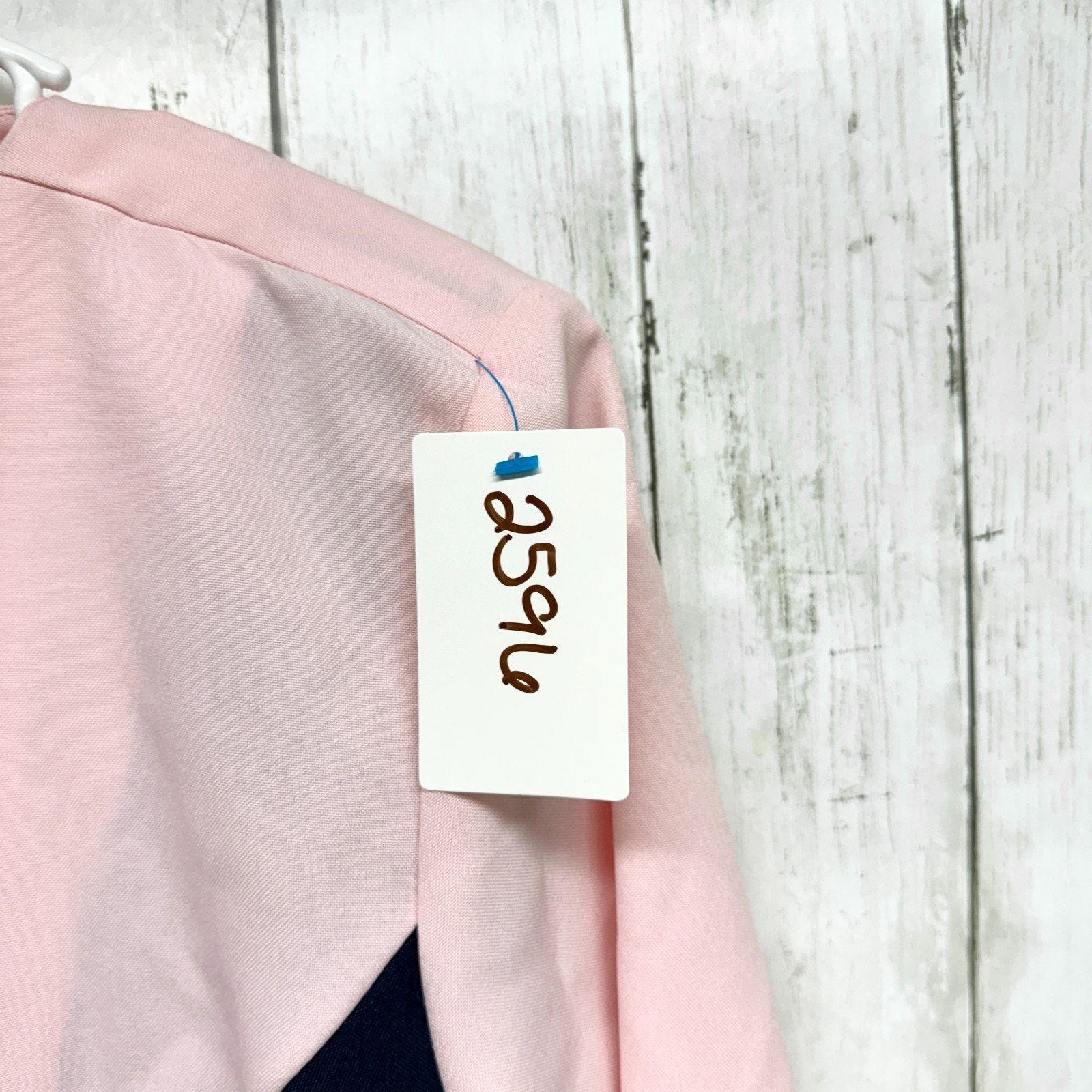 Vintage Vtg Olivia Matthews Jacket Size 14P Light Pink Navy Blazer Size XL / US 12-14 / IT 48-50 - 6 Thumbnail