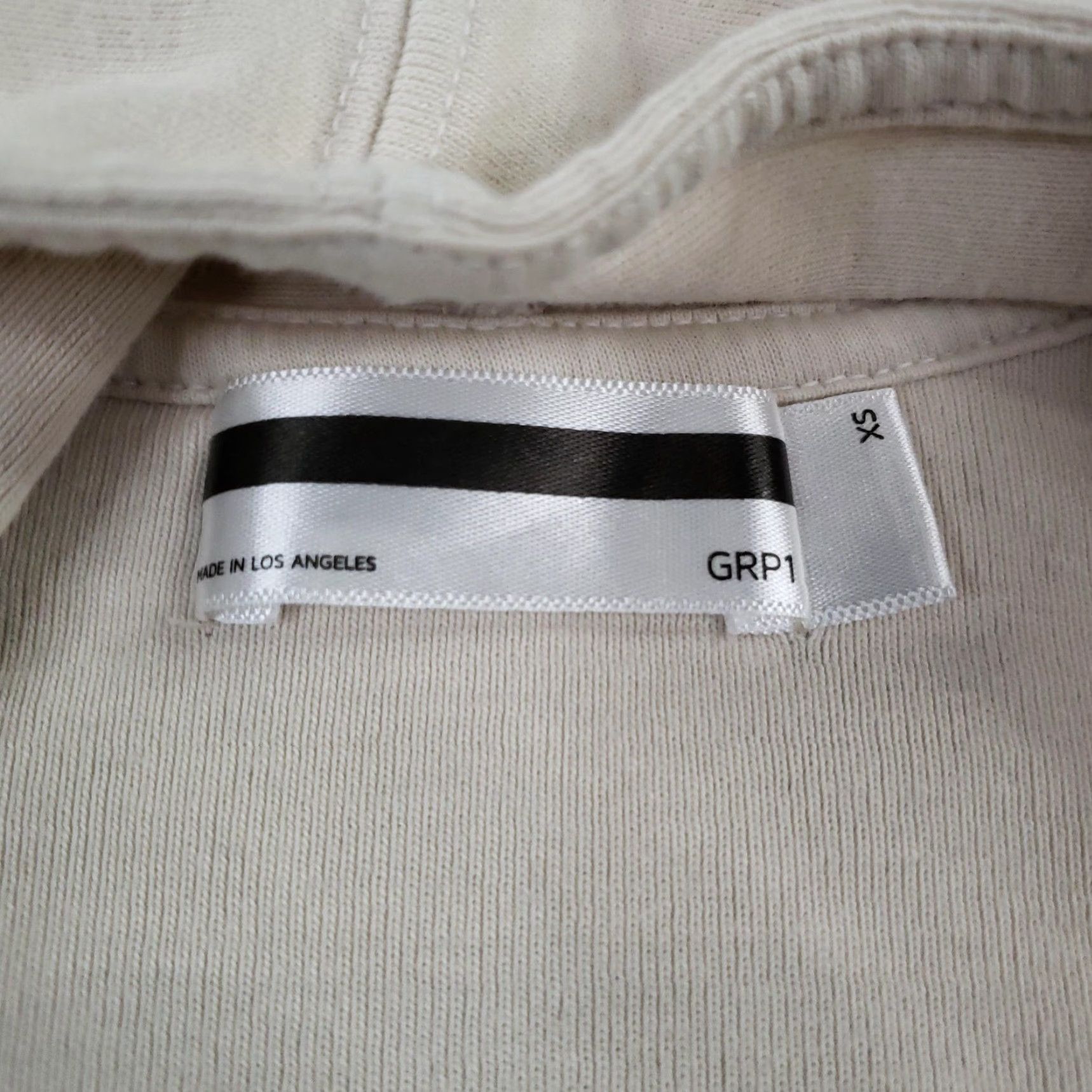GRP VINTAGE GPR1 Cardigan Sweater Womens XS Beige Cotton Open Front Longline Pockets USA Size XS / US 0-2 / IT 36-38 - 5 Thumbnail