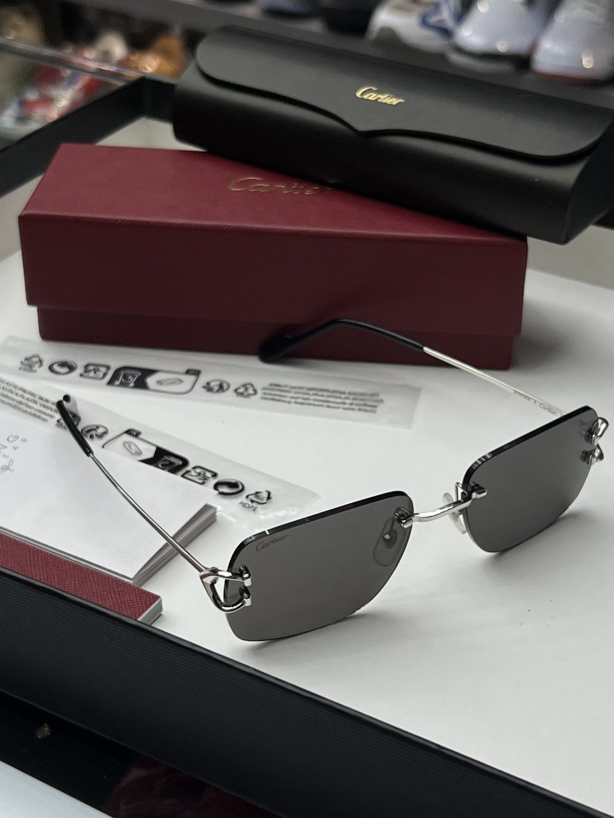 Cartier Cartier Rimless Wires Sunglasses Size ONE SIZE - 2 Thumbnail