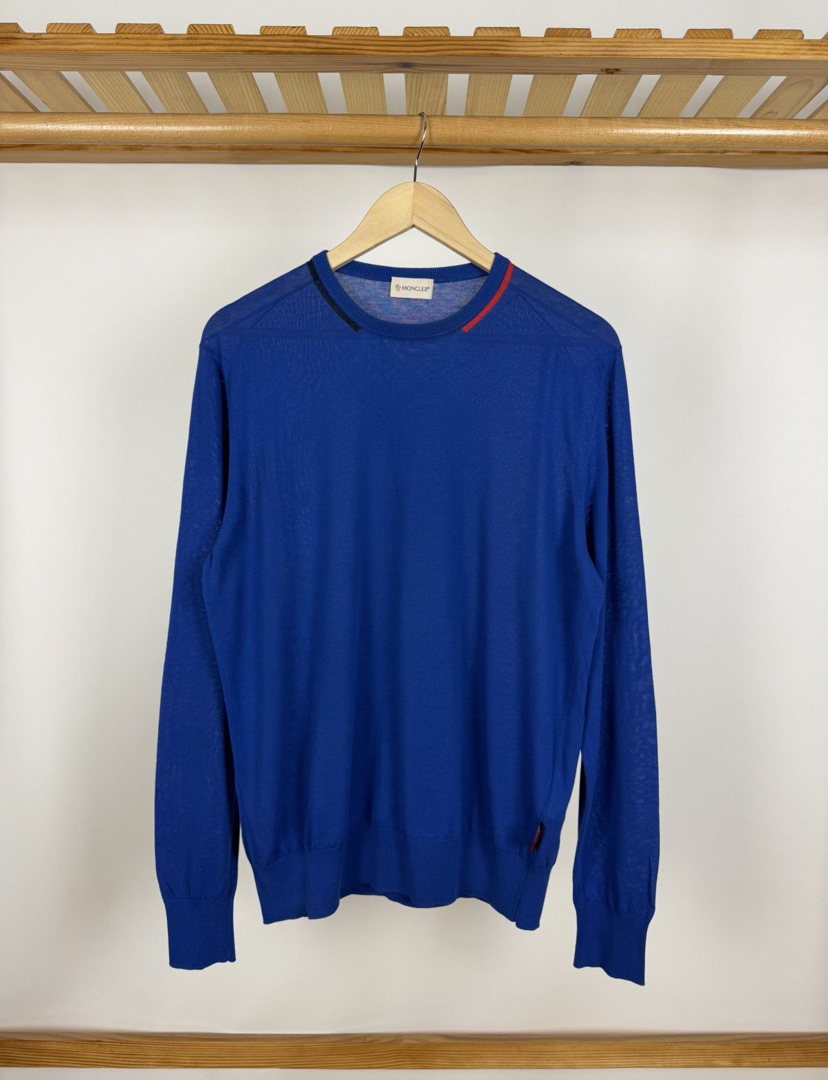 Moncler Moncler Tricot Girocollo Men Sweater Jumper Pullover Size US L / EU 52-54 / 3 - 1 Thumbnail