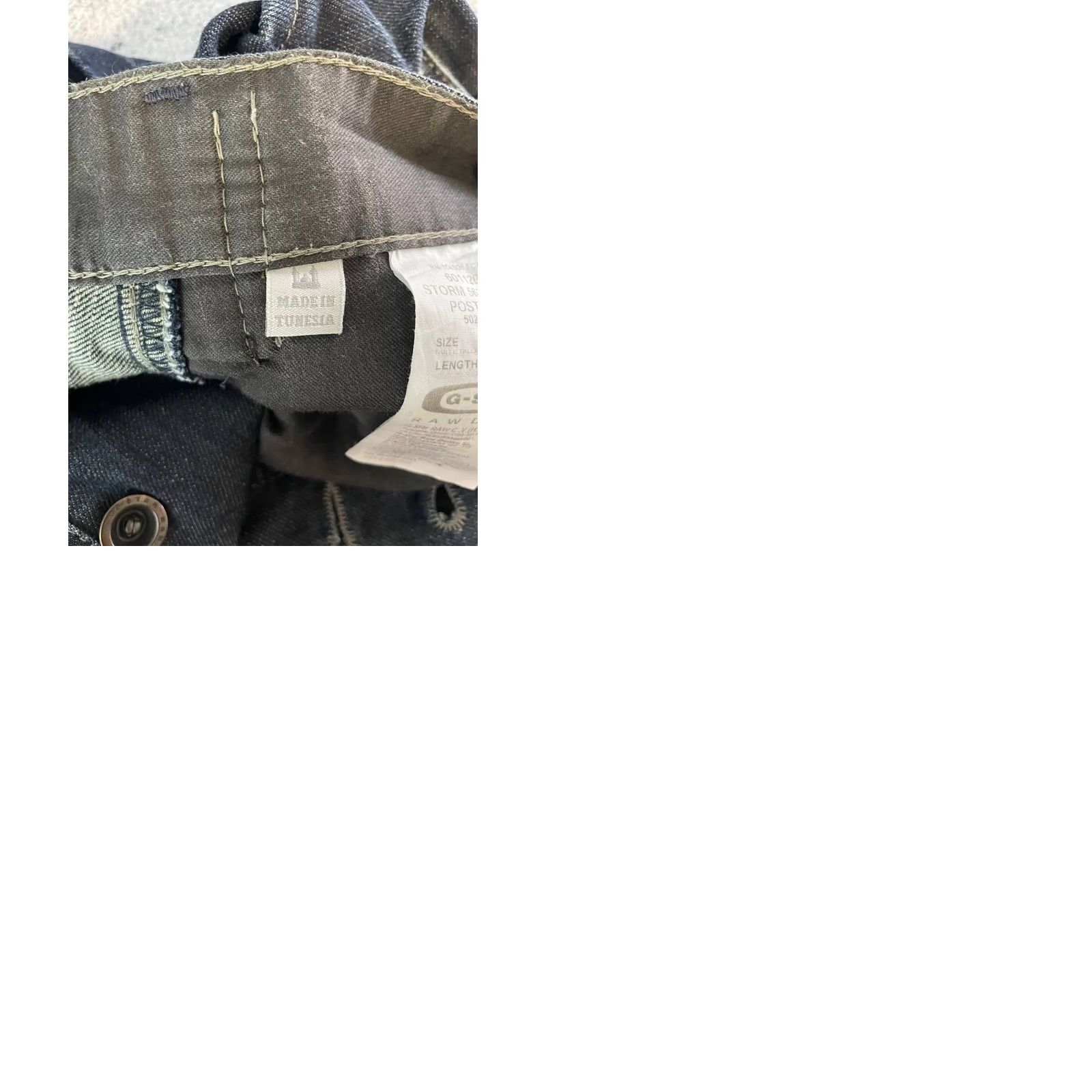 G-Star G-Star Jeans Main Street Mens Cargo Denim Cotton Straight Leg Blue 41in Waist 32in Inseam Belt Loop Regular Fit 33 Medium Wash Vintage No Size US 33 - 12 Thumbnail