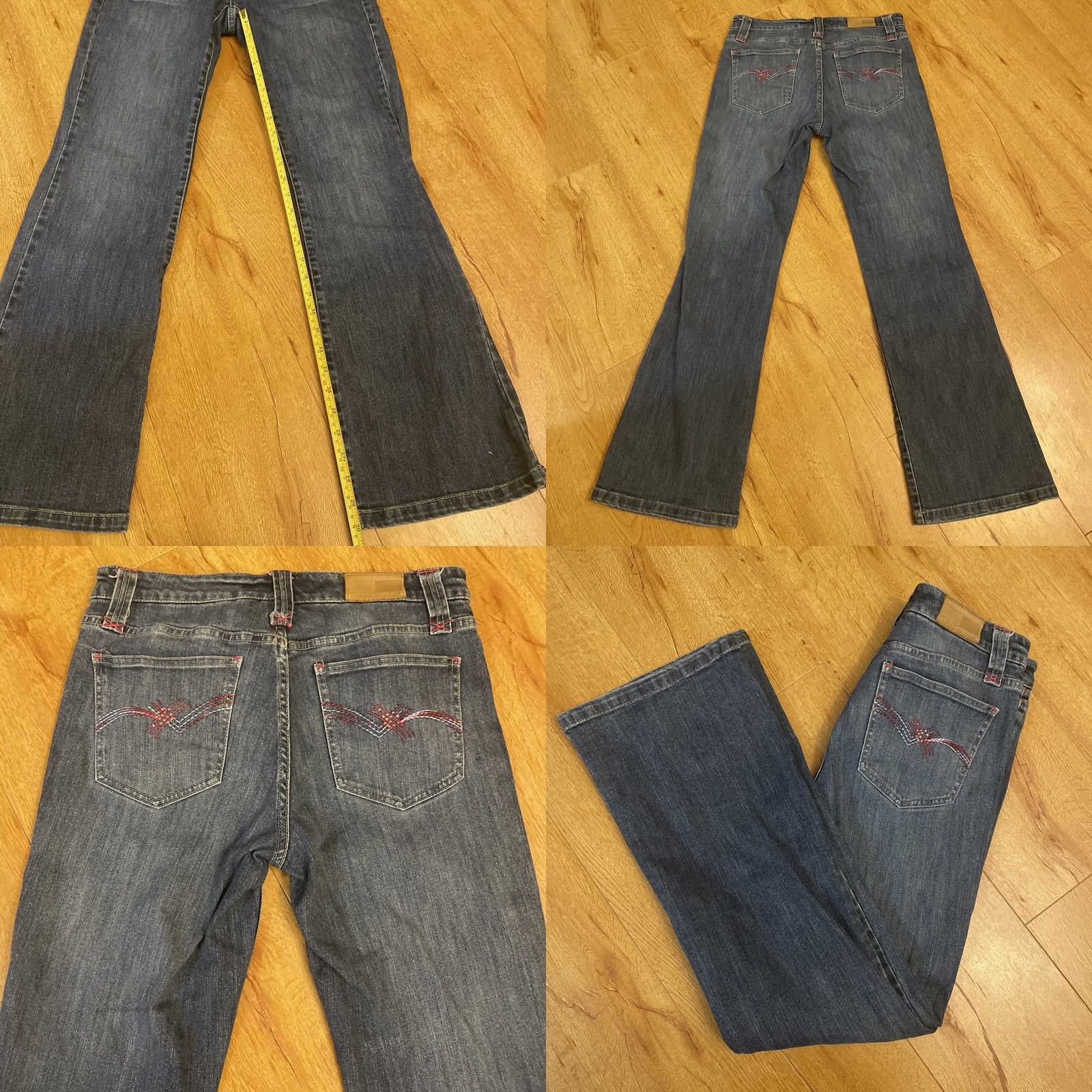 Tommy Hilfiger VINTAGE Tommy Hilfiger Jeans Flare Boot Cut 30x30 Medium Wash Women Regular Denim Blue 2005 Y2K Size 30" / US 8 / IT 44 - 8 Thumbnail