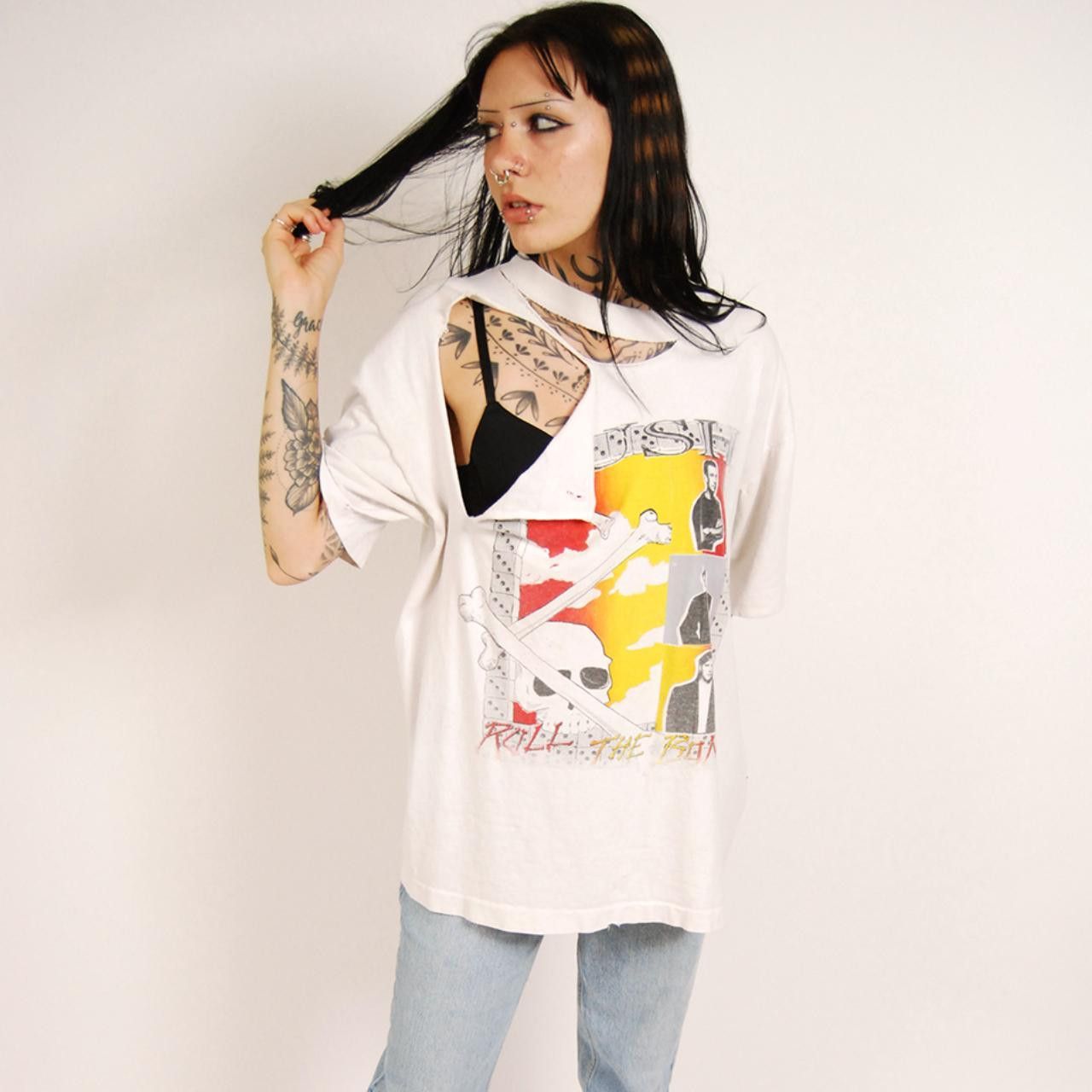 Vintage Vintage Rush T-shirt (XL) vintage 1992 white roll the bones Size US XL / EU 56 / 4 - 1 Thumbnail