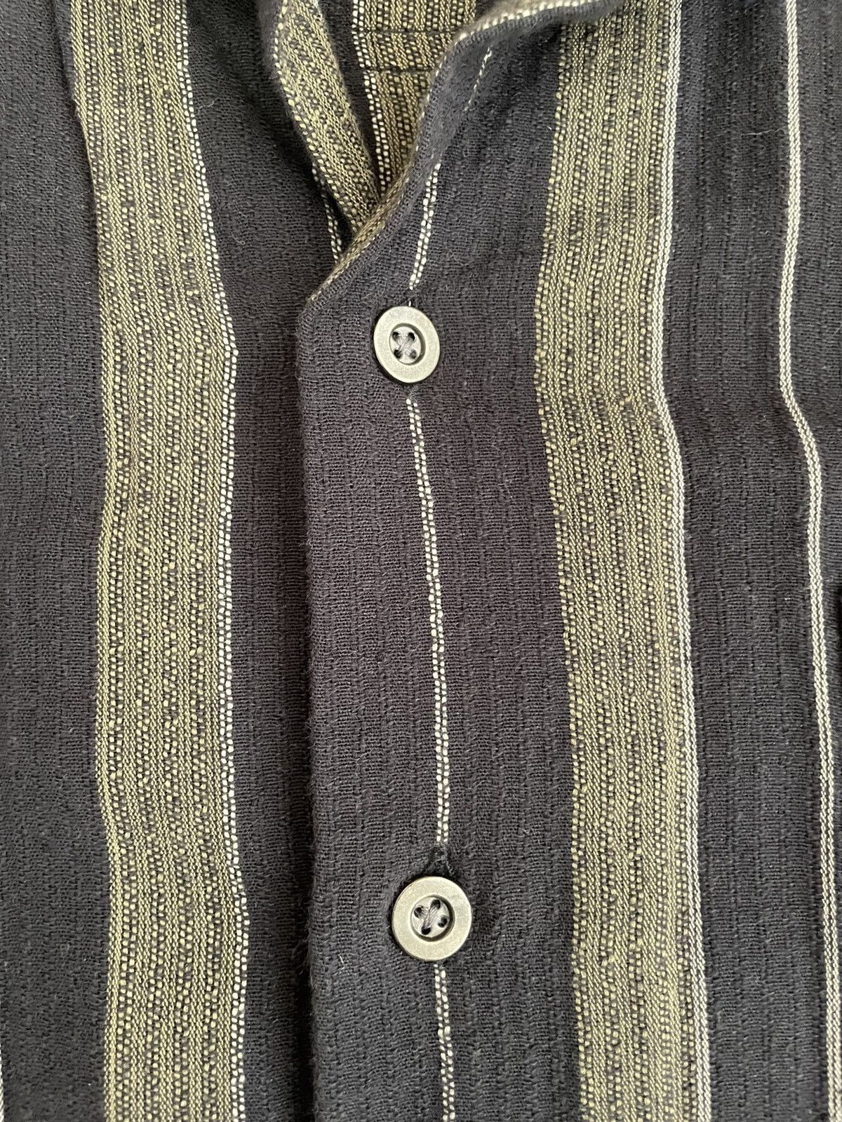 Corridor Corridor Black Olive Stripe Summer Shirt short sleeve Size US XS / EU 42 / 0 - 4 Thumbnail