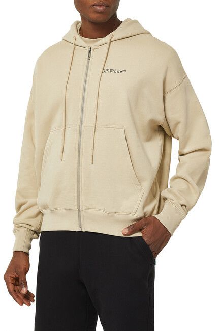 Off-White Sand Caravaggio Crowning Oversized Hoodie Size US XS / EU 42 / 0 - 3 Thumbnail