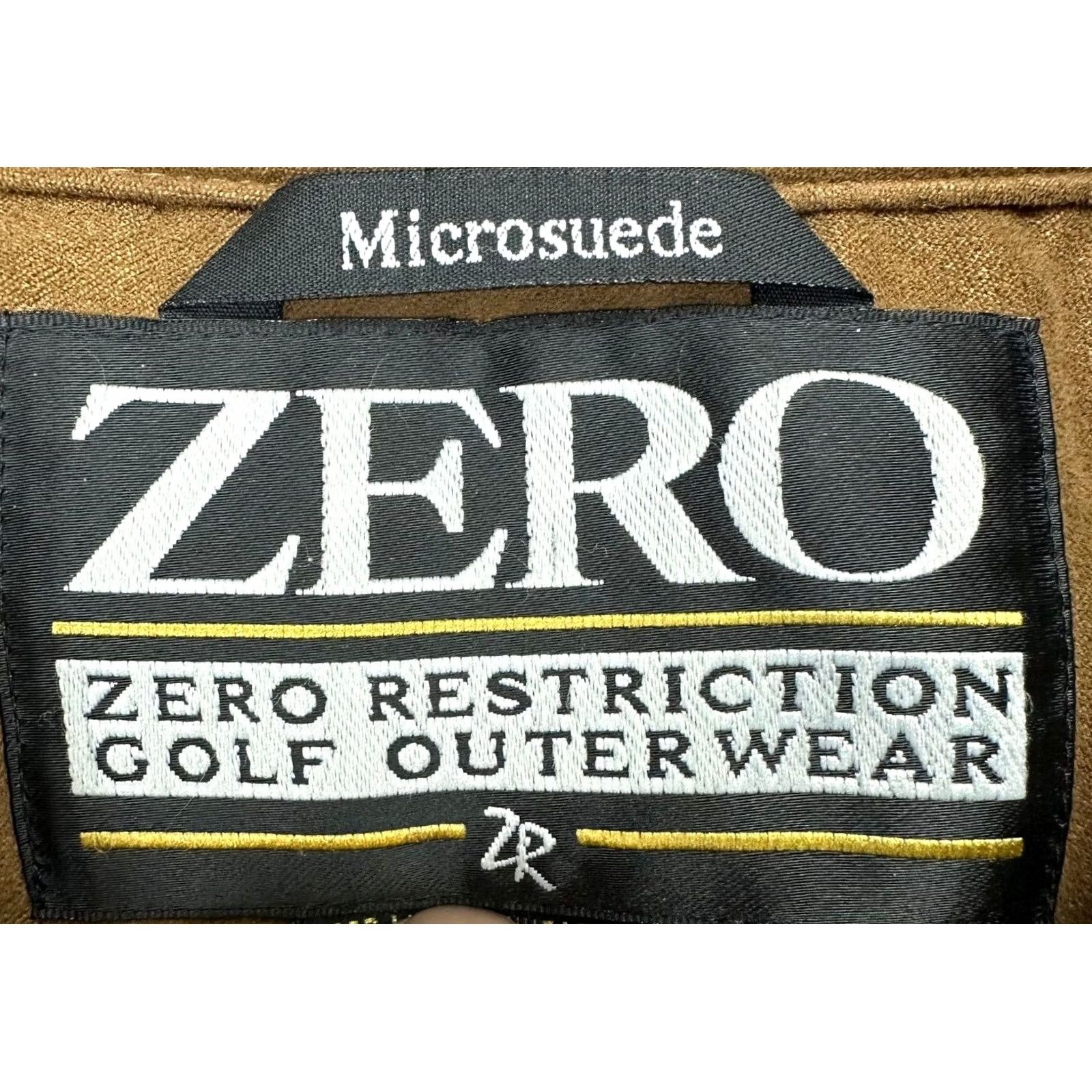 Vintage Zero Restriction Jacket Women Medium Micro Suede Brown Golf Quarter Zip USA Made Size M / US 6-8 / IT 42-44 - 5 Thumbnail