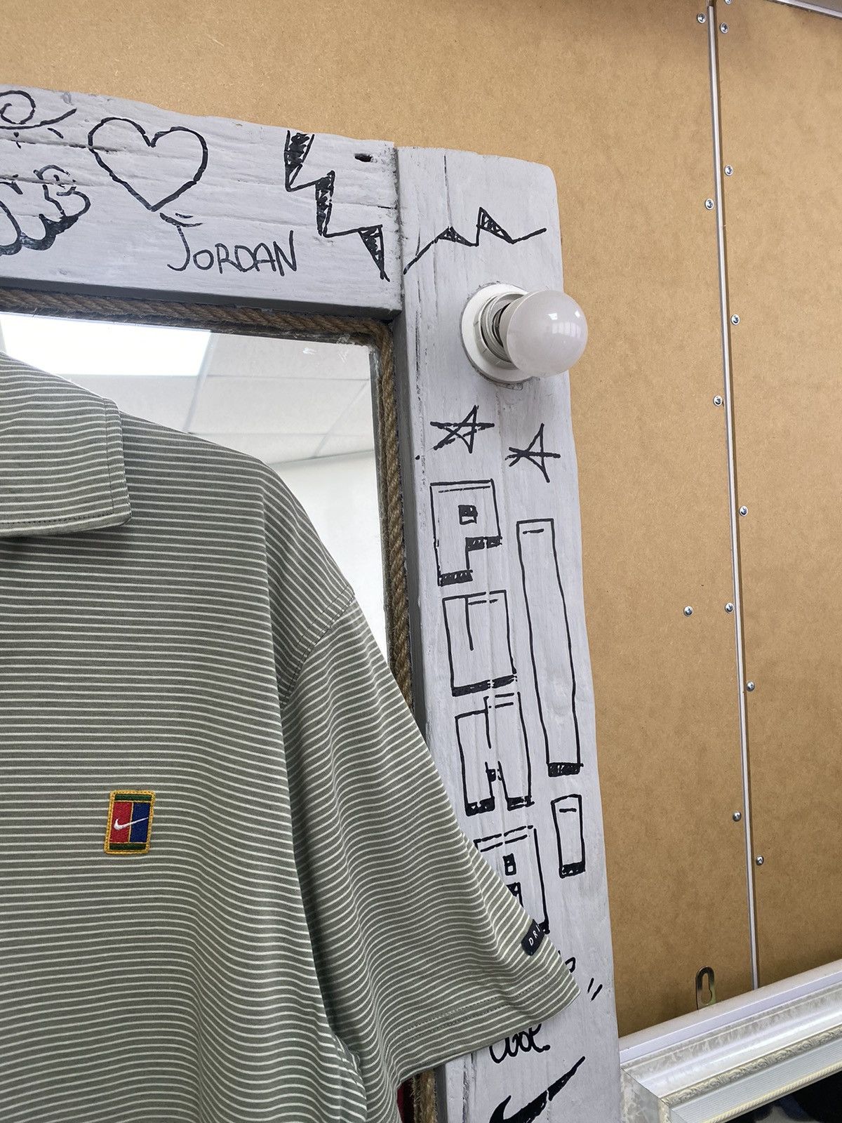 Nike × Vintage Vintage 90s Nike Court Tennis Agassi Stripes Polo Shirt Size US M / EU 48-50 / 2 - 4 Thumbnail