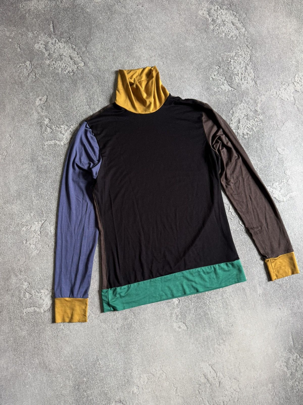 Marni Uniqlo x Marni Color Block Turtleneck Long Sleeve T-Shirt Size L / US 10 / IT 46 - 3 Thumbnail
