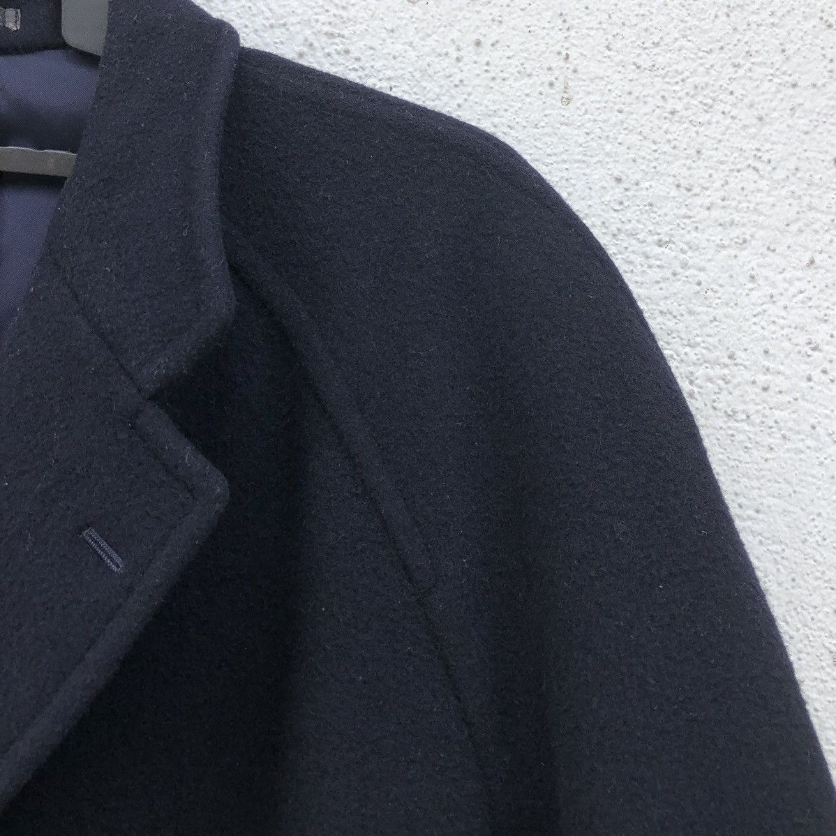 Vintage Comme des Garcons Wool Duffle Navy Blue Coat