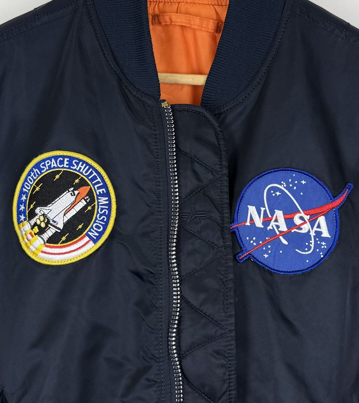 Alpha Industries Alpha industries MA-1 VF NASA Flyer’s Bomber Jacket Blue Top Size US M / EU 48-50 / 2 - 3 Thumbnail
