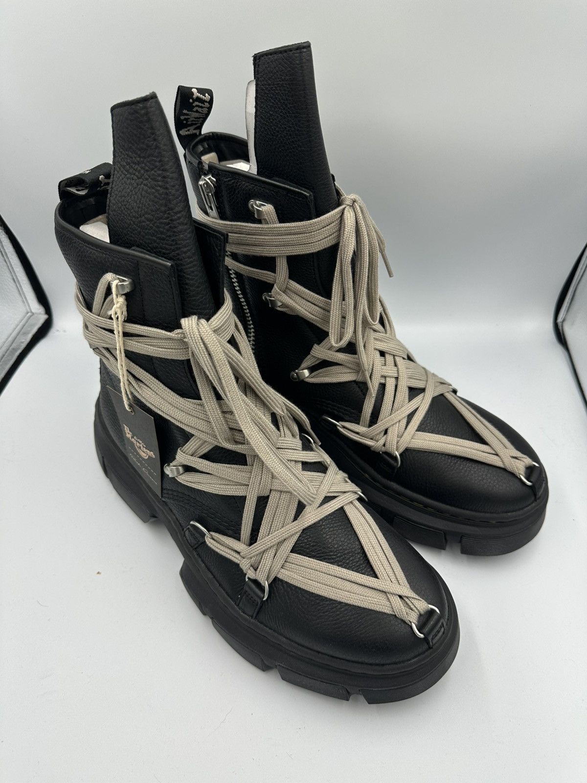 Dr. Martens × Rick Owens Rick Owen x Dr. Marten Boots Sneakers Size US 13 / EU 46 - 3 Thumbnail