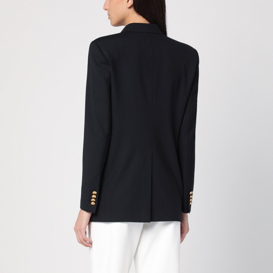 Tagliatore o1d2blof1024 Double-Breasted Jacket In Black Size M / US 6-8 / IT 42-44 - 3 Thumbnail