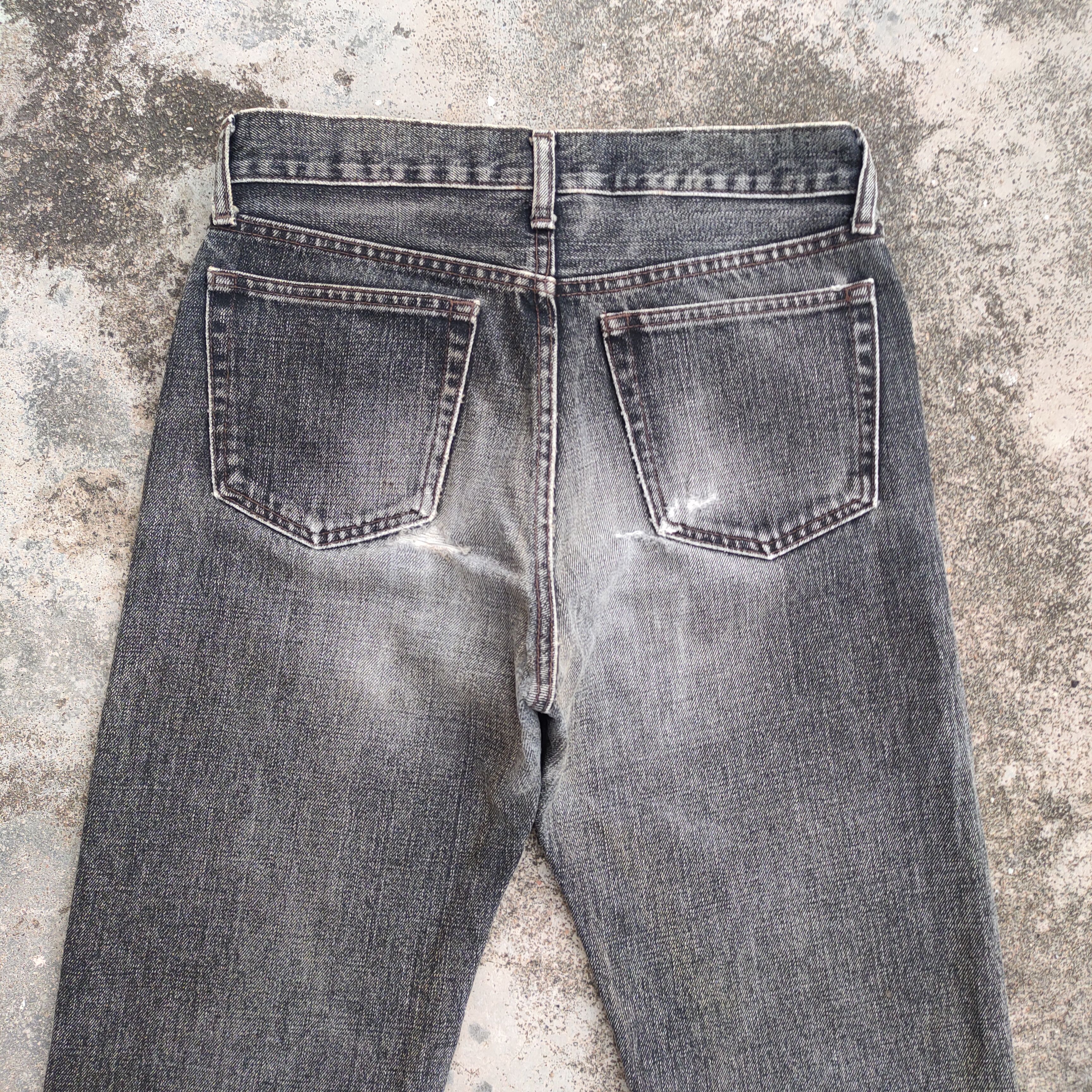 Japanese Brand × Jean VINTAGE JAPANESE FADED BLACK RIPPED JEANS DENIM PANTS Size US 30 / EU 46 - 8 Thumbnail