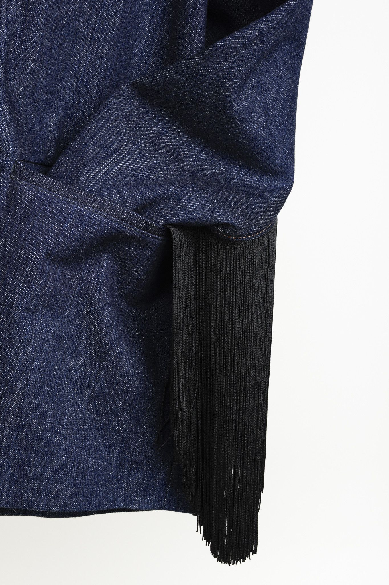 Prada Prada 2020 Runway Denim Fringe Blazer Size M / US 6-8 / IT 42-44 - 8 Thumbnail