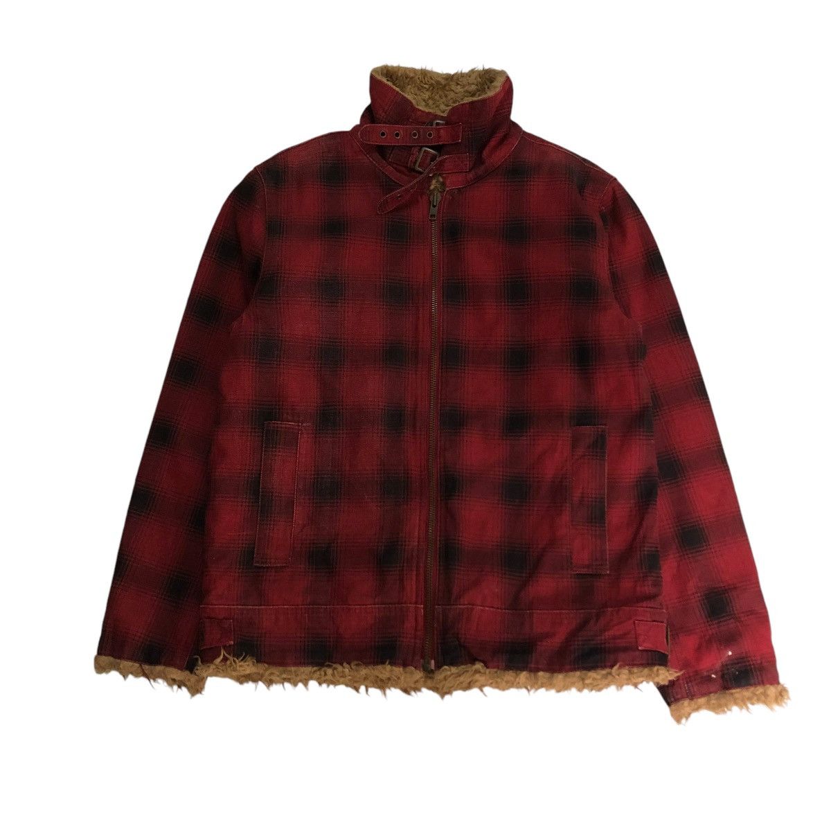 Hysteric Glamour 🔥VTG BIKER JACKET RANCH WEAR MARLONO FUR BLANKET TARTAN Size US L / EU 52-54 / 3 - 1 Thumbnail
