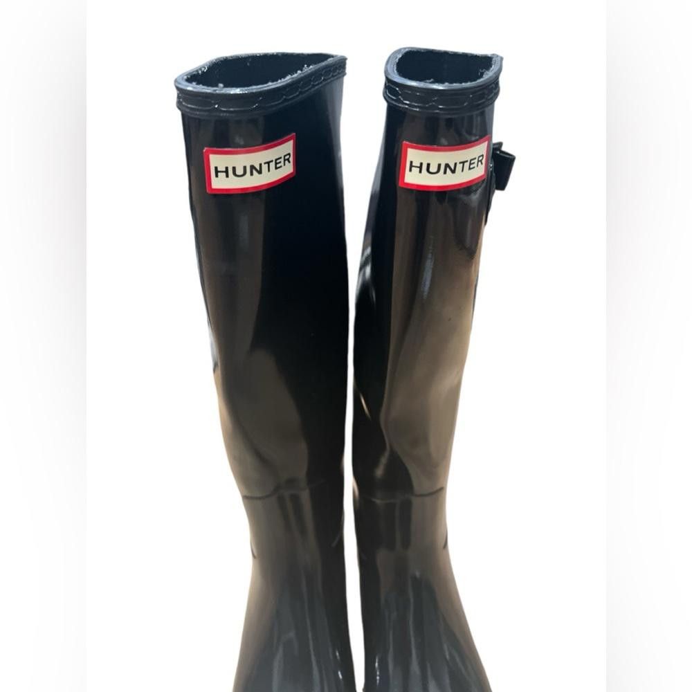 Hunter Hunter Women's Original Refined Tall Gloss Rain Boots size 6 Size US 6 / IT 36 - 2 Thumbnail