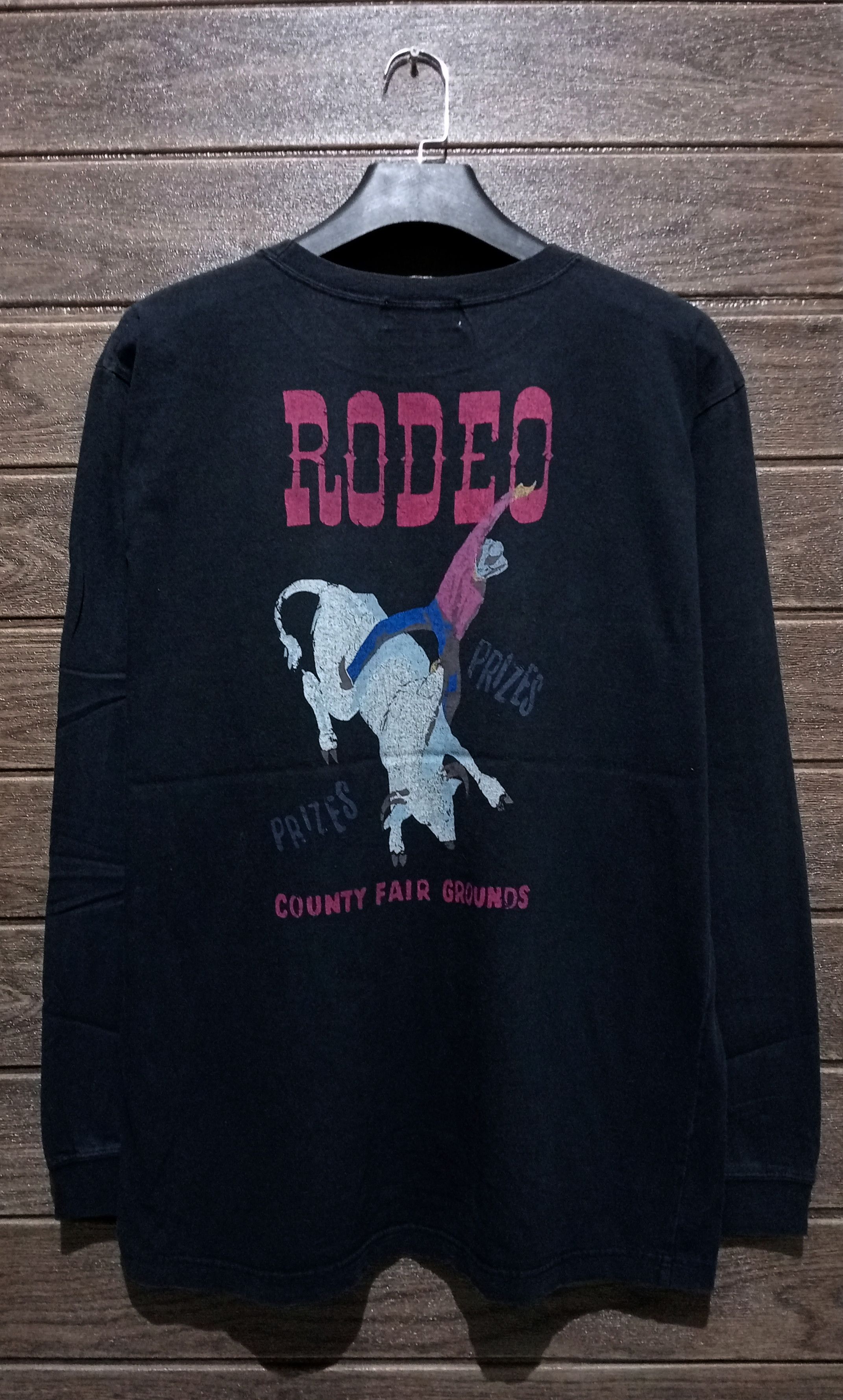Levi's Vintage Levis Rodeo Country Fair Grounds Long Sleeve Tshirt Size US XL / EU 56 / 4 - 1 Thumbnail