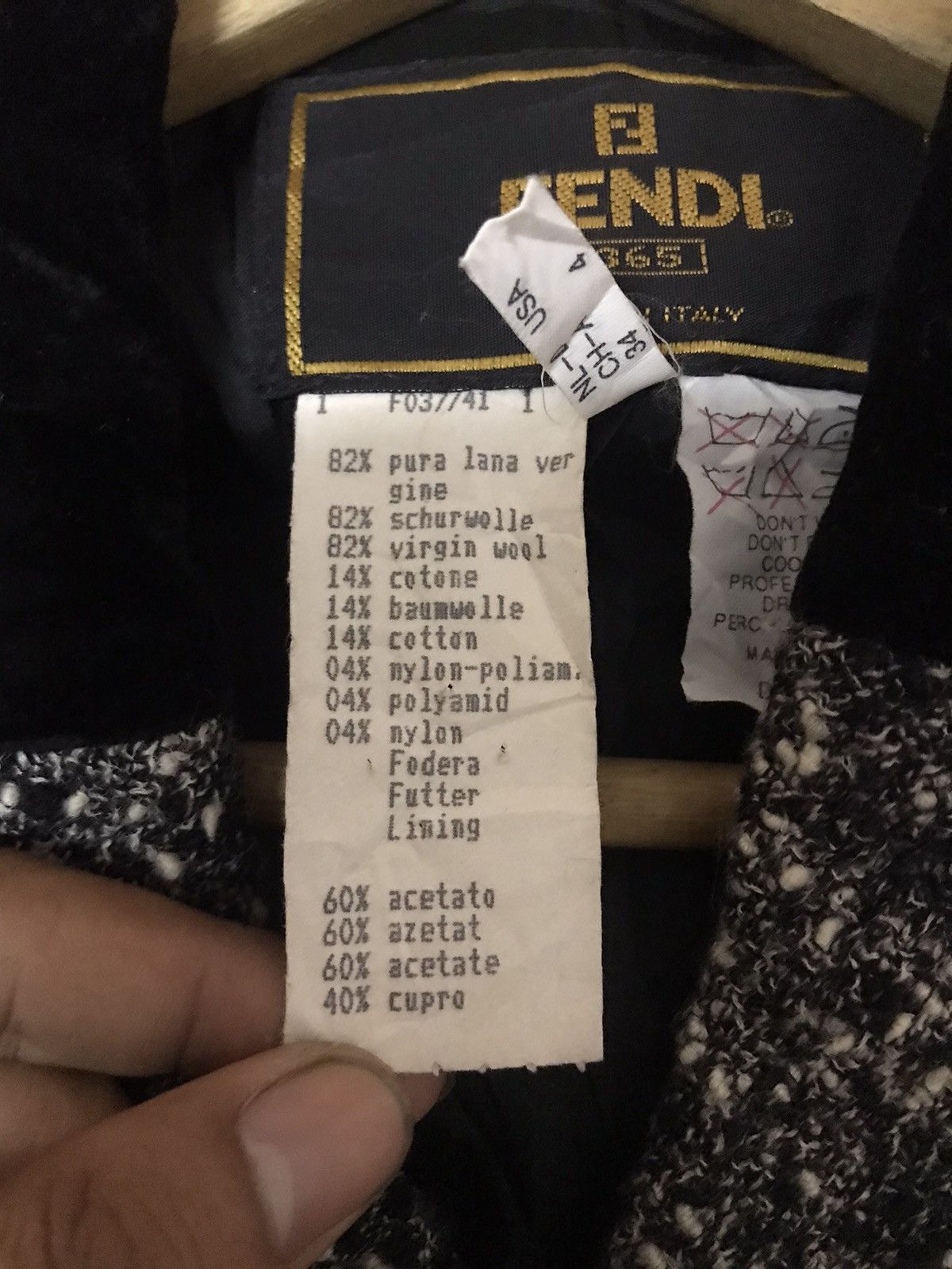 Fendi Authentic Fendi Tweed Size S / US 4 / IT 40 - 8 Thumbnail