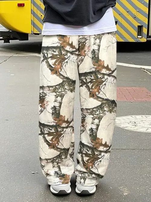 Japanese Brand Camo Cargo Baggy Casual Straight Leg Forest Sweatpants Size US 32 / EU 48 - 3 Thumbnail