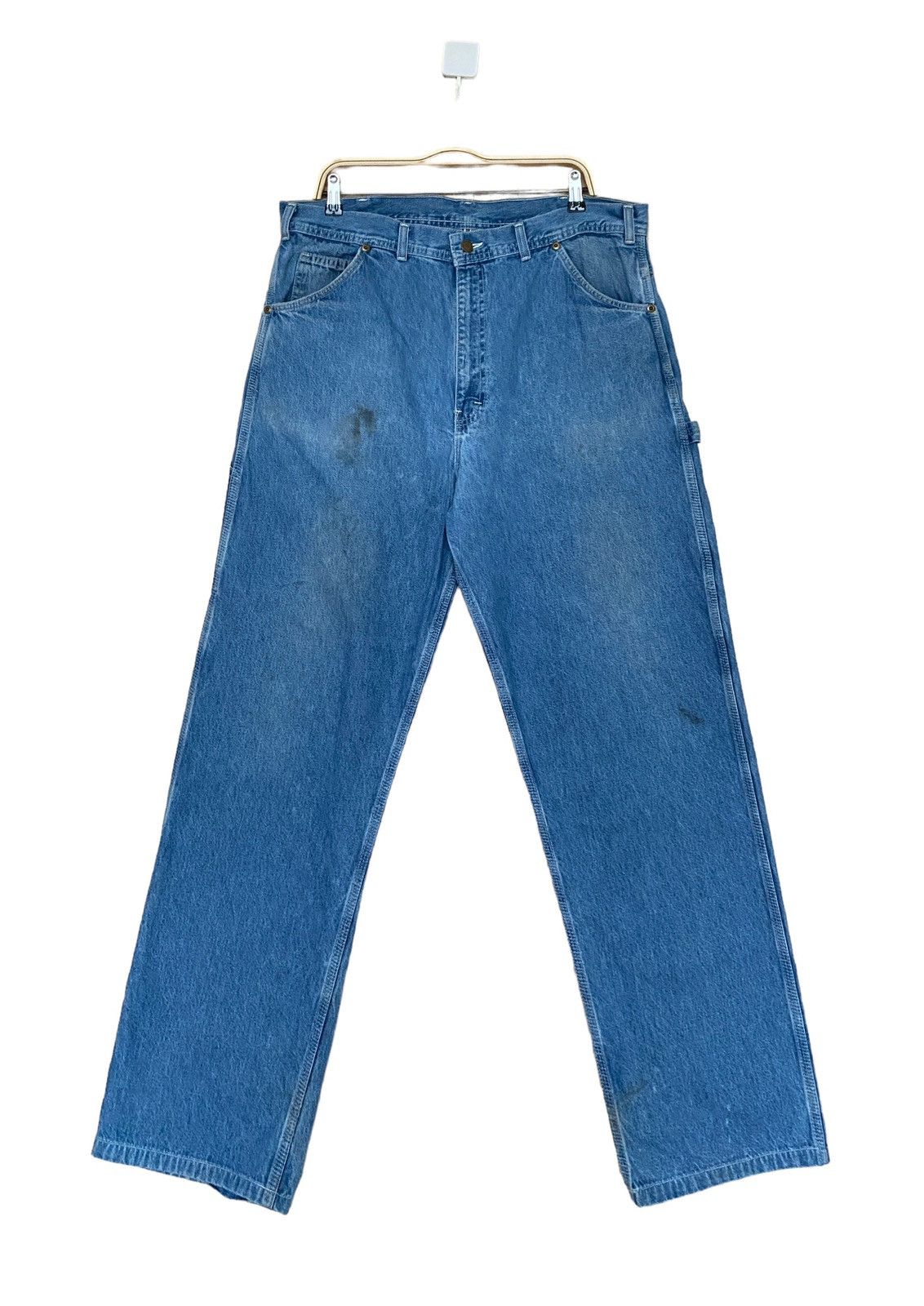 Japanese Brand × Vintage Vintage Brand Key Carpenter Baggy Jeans 2000s Size US 37 - 1 Thumbnail