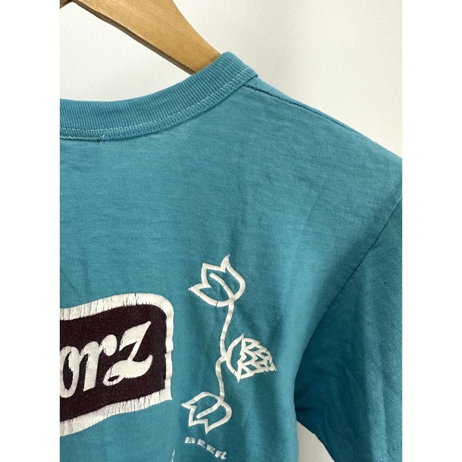 Hanes Hanes VTG 60s Beer Promo Short Sleeve T-Shirt Size M Teal Mens Size US M / EU 48-50 / 2 - 5 Thumbnail