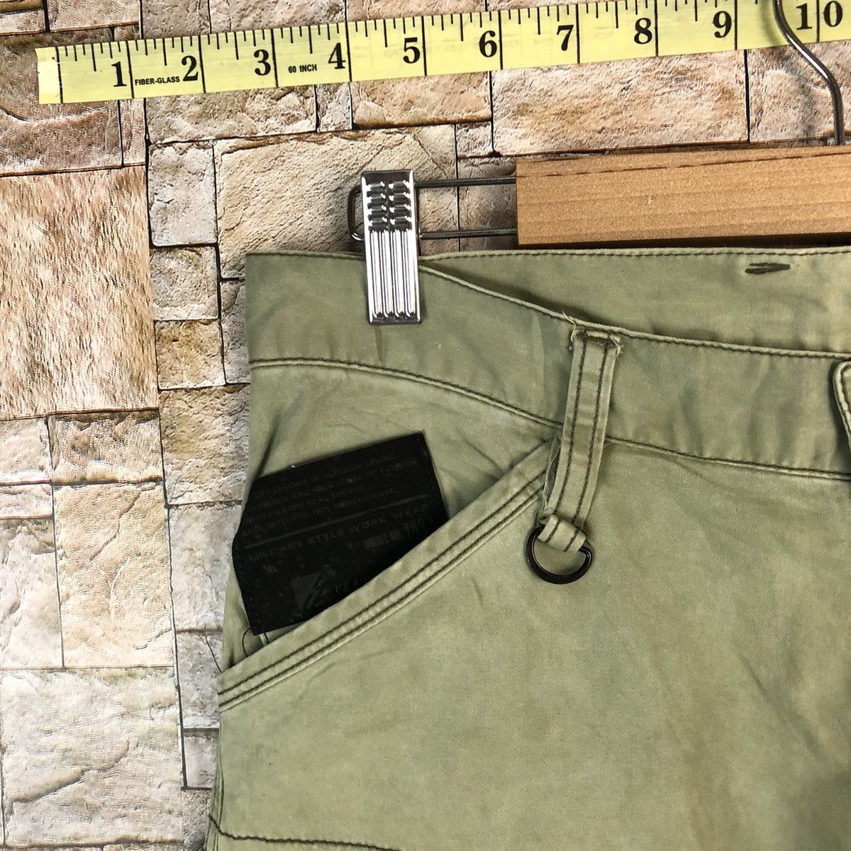 Japanese Brand IZRF Military Green Cargo Multipocket Pants #A1158 Size US 31 - 7 Thumbnail