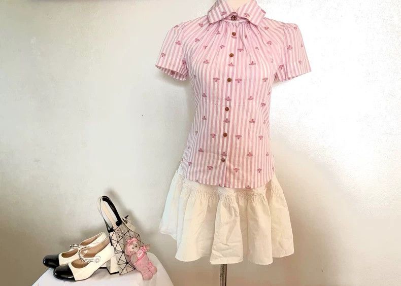 Vivienne Westwood Vivienne Westwood Sweetheart color printed shirt Size M / US 6-8 / IT 42-44 - 1 Thumbnail
