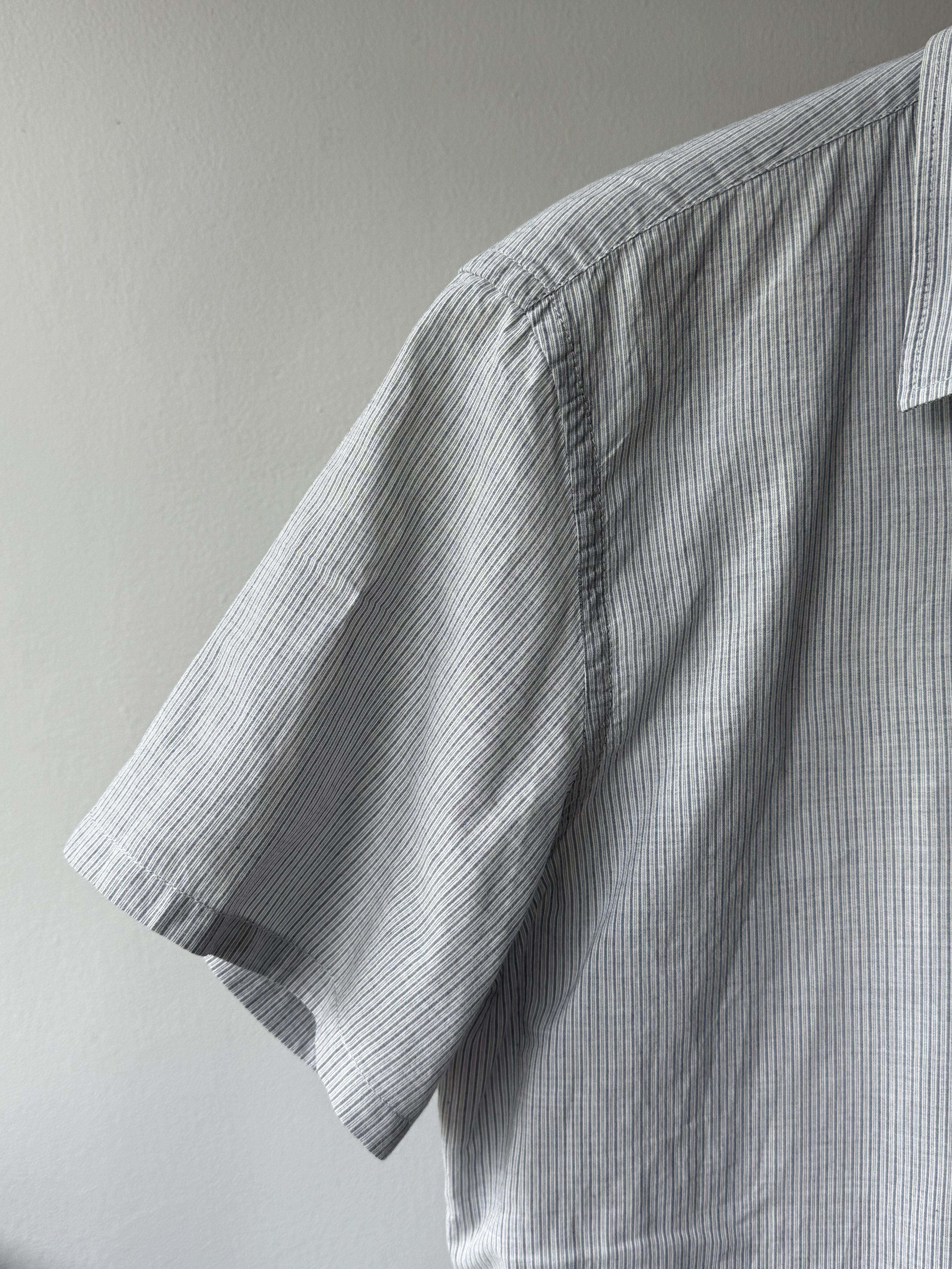 Prada Prada Casual Striped Cotton Short Sleeve Tab Pocket Shirt Size US M / EU 48-50 / 2 - 8 Thumbnail