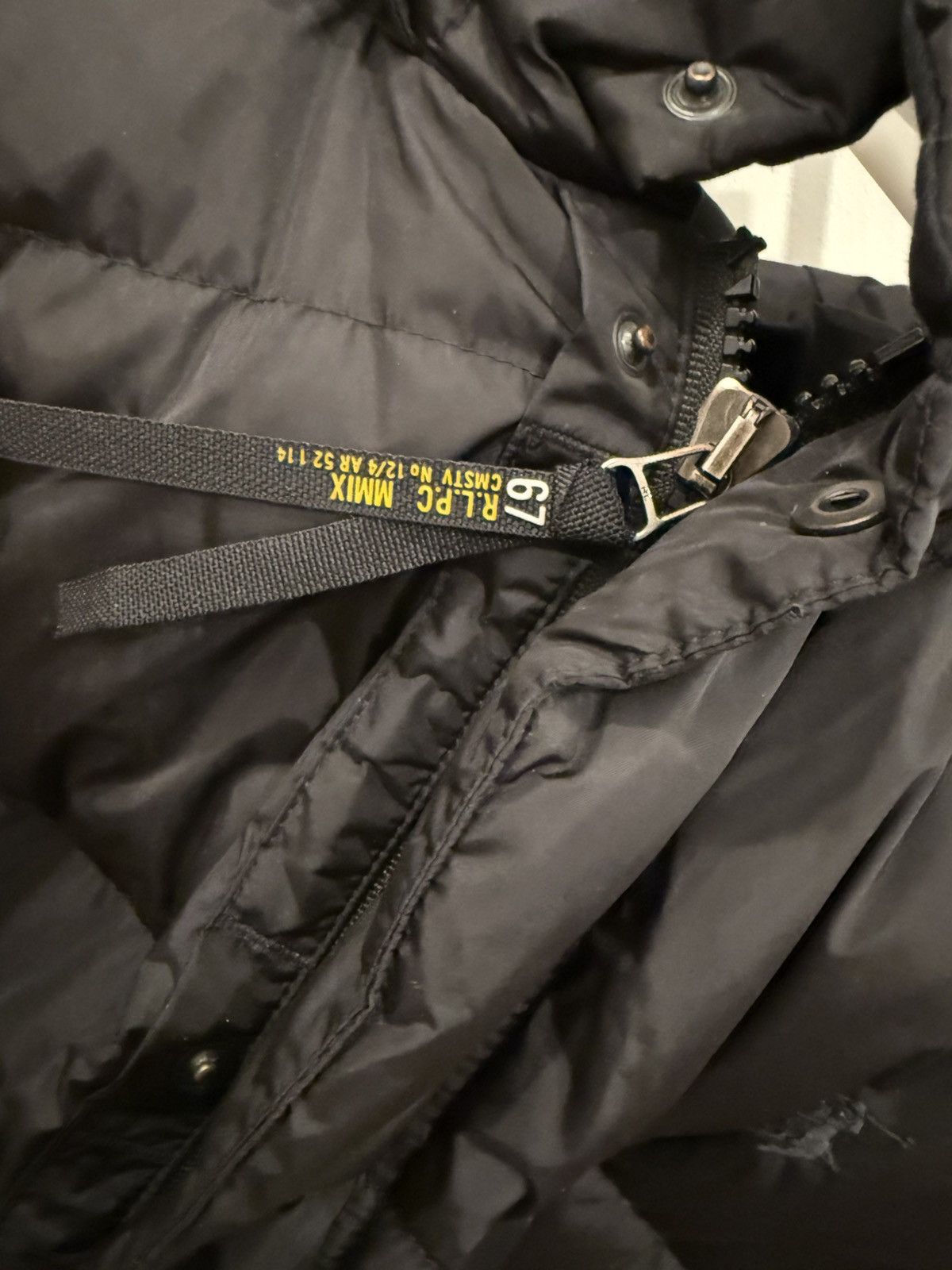 Polo Ralph Lauren Polo Ralph Lauren Black Small Logo Down Puffy Puffer Jacket Size US L / EU 52-54 / 3 - 4 Thumbnail