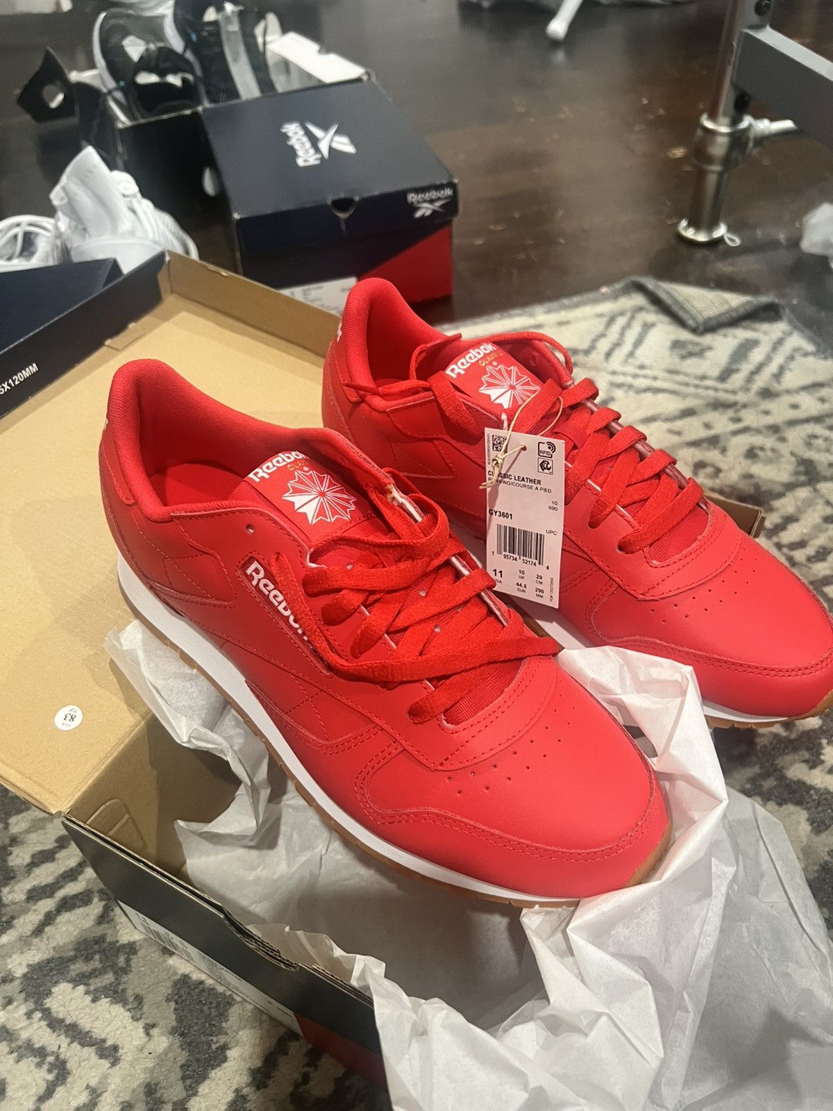 Reebok Reebok Red Classics Size US 12 / EU 45 - 13 Thumbnail
