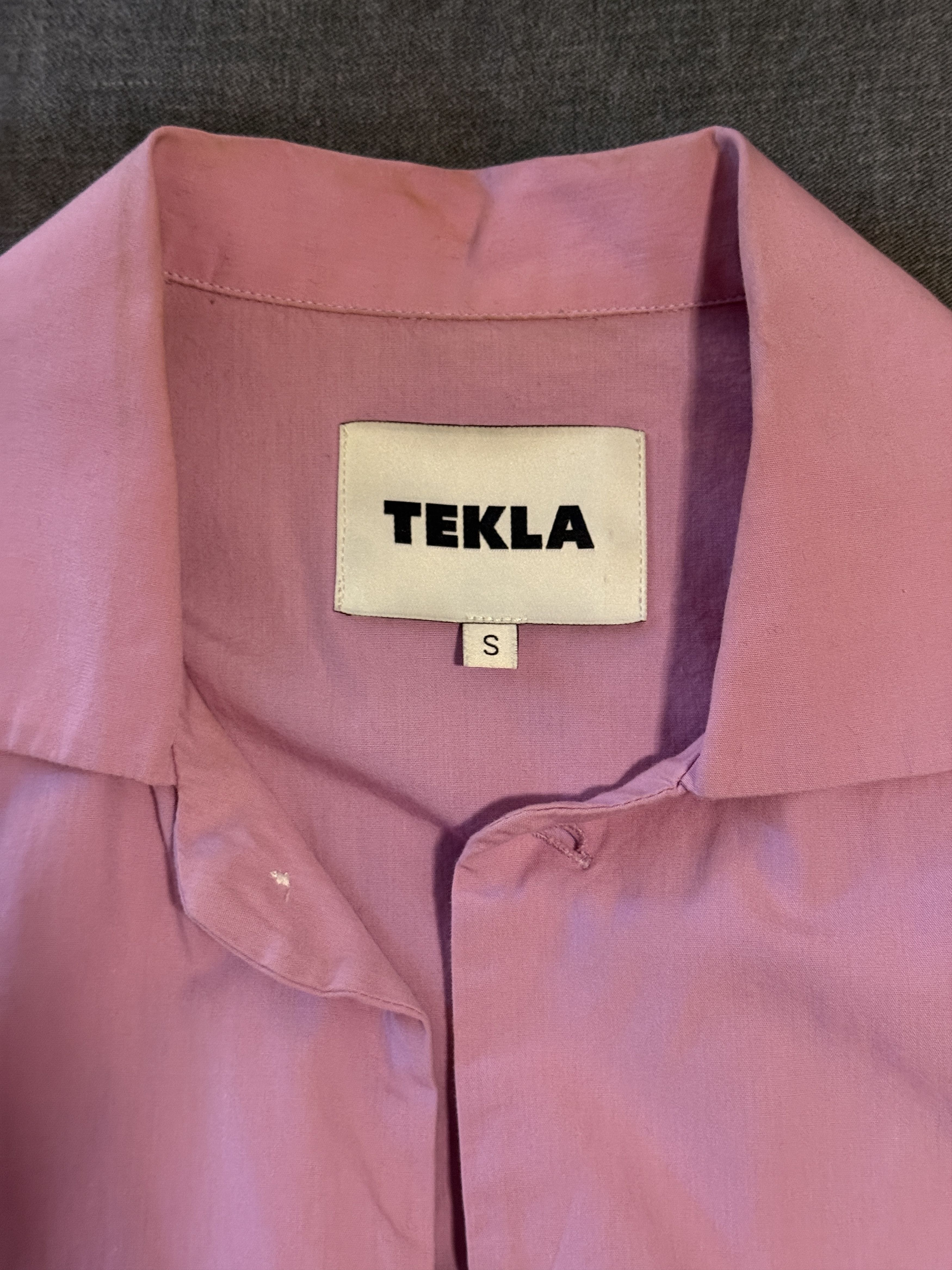 Tekla Poplin Long-Sleeved Pyjama Shirt Size US S / EU 44-46 / 1 - 2 Thumbnail