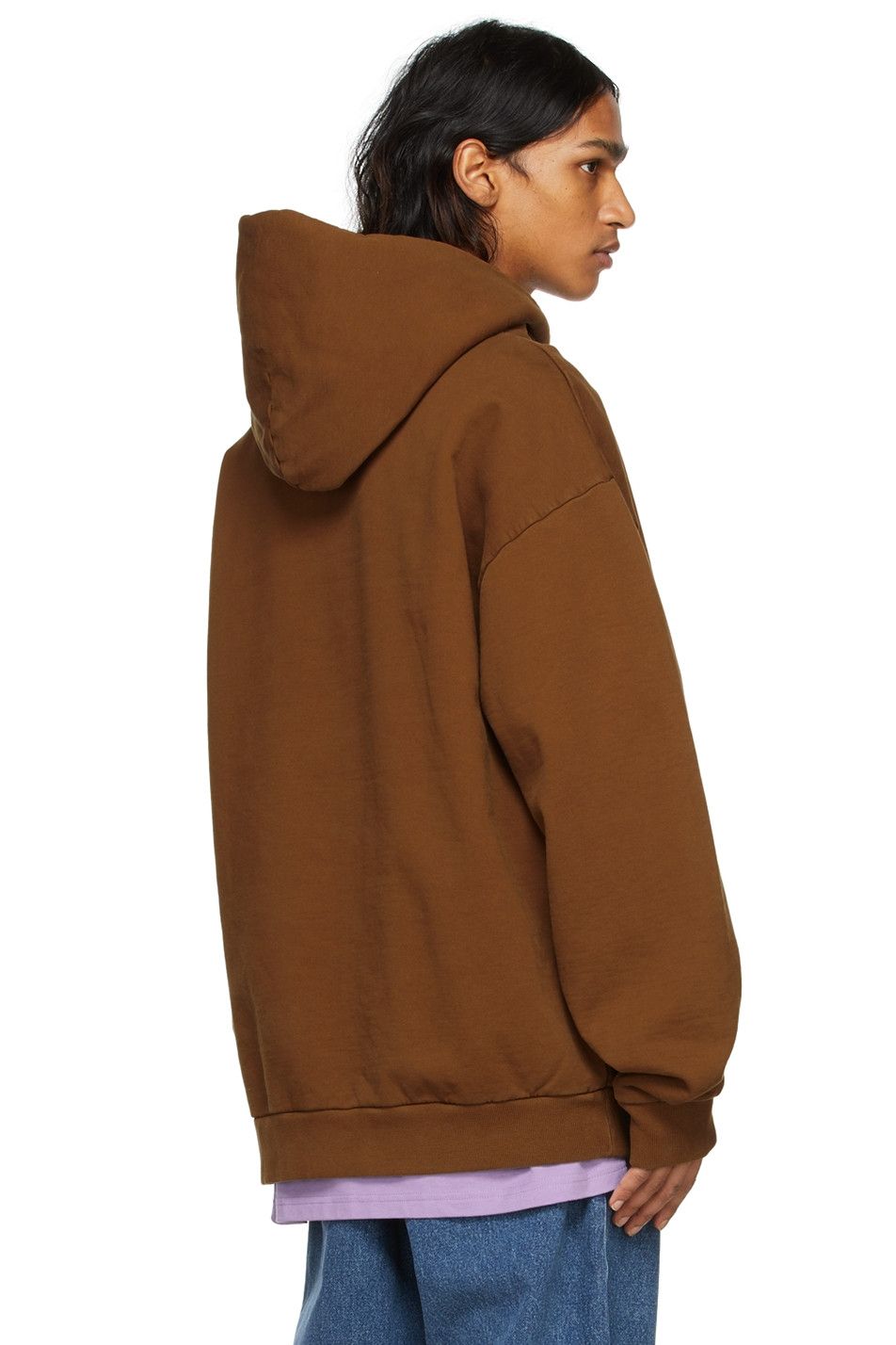 Drew House Drew House Cartoon Font Brown Hoodie Sweatshirt M, Like New Size US M / EU 48-50 / 2 - 2 Thumbnail