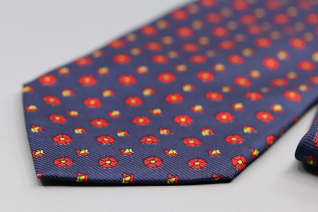 pandora Vintage Pandora Silk Tie – Red Floral Pattern Size ONE SIZE - 9 Thumbnail