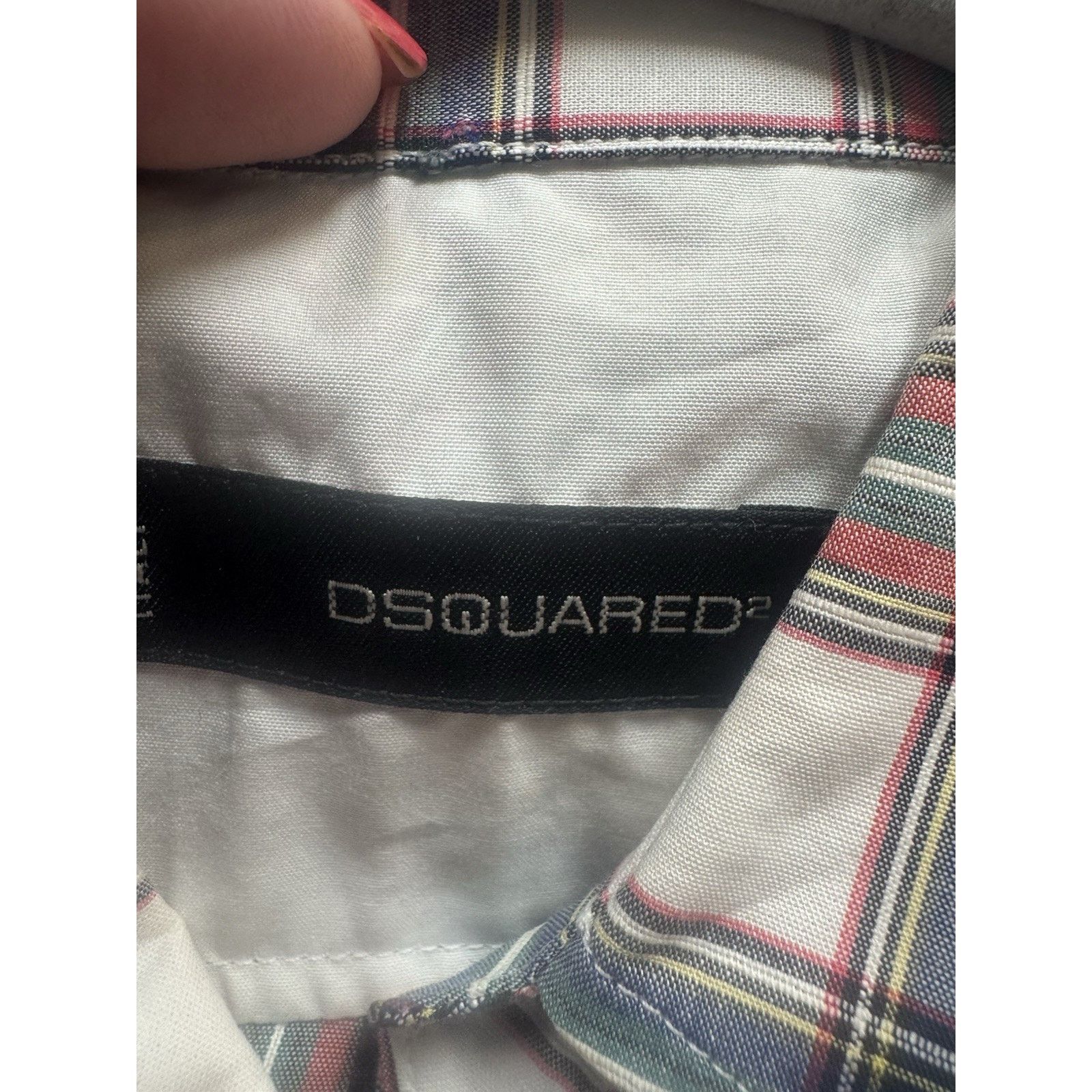 Dsquared2 DSQUARED2 Small Italian Plaid Button Down Shirt Size S / US 4 / IT 40 - 6 Thumbnail