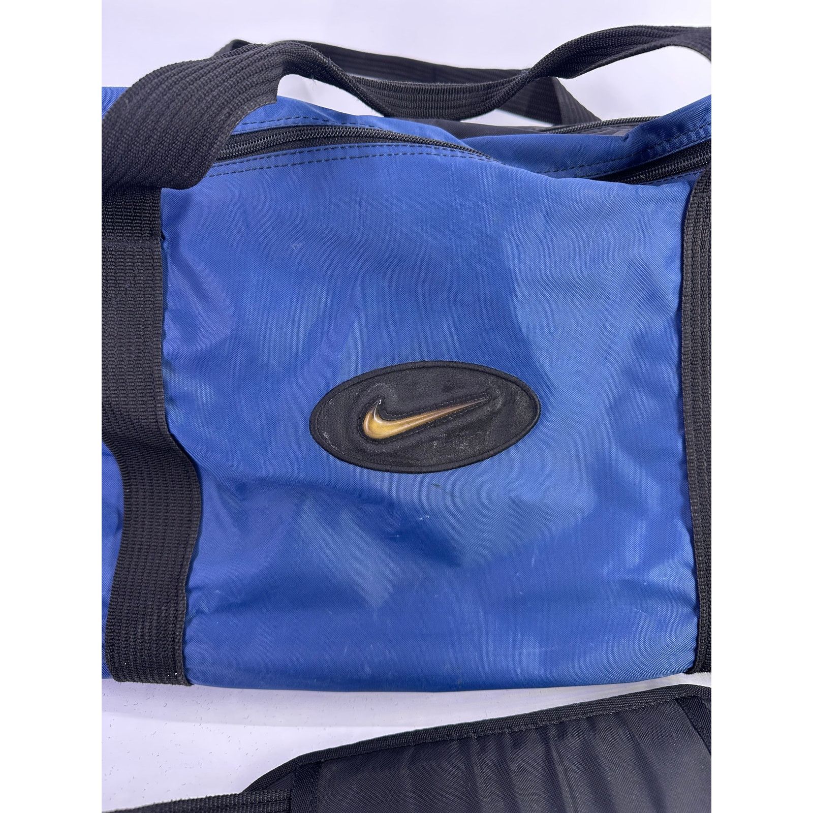 Nike Vintage 94-98 Nike Duffel Bag Dark Blue Black Accents Size ONE SIZE - 3 Thumbnail