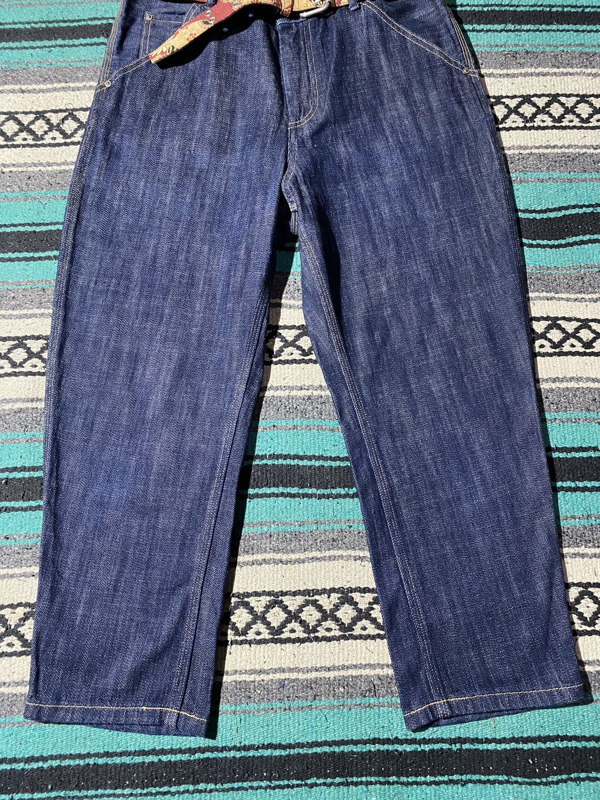 Johnbull × Vintage Vintage Johnbull Cropped Denim Buckle Back Size US 32 / EU 48 - 4 Thumbnail