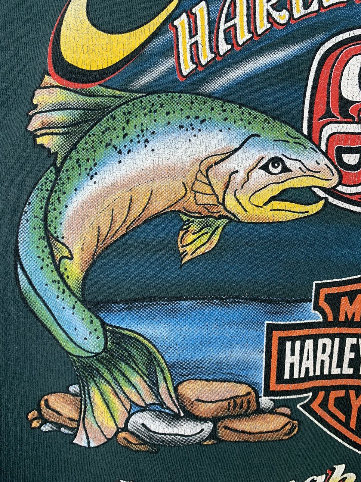 Harley Davidson × Vintage Vintage 90s Harley Davidson Eastside Made in Usa T-shirt Size US L / EU 52-54 / 3 - 22 Thumbnail