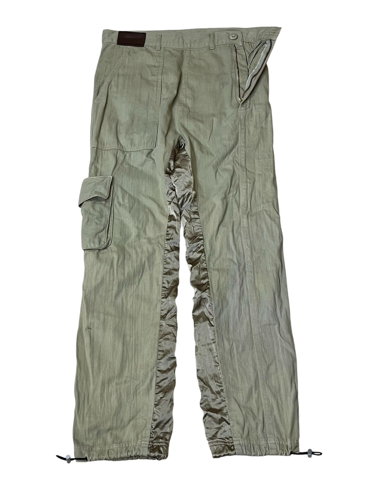 Japanese Brand Japanese cult EARTH MUSIC with silk patchwork cargo pants Size US 31 - 2 Thumbnail