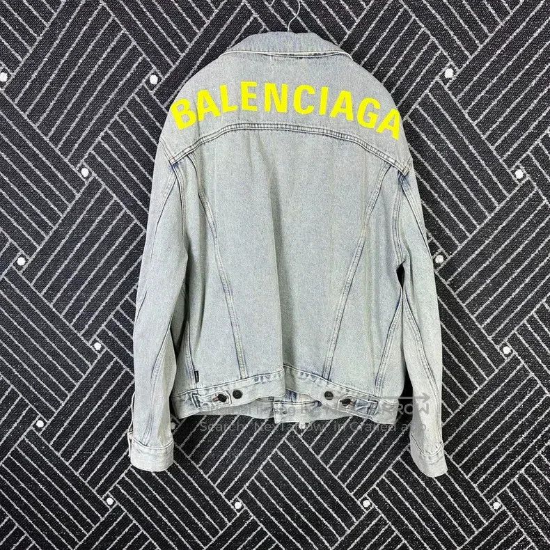 Balenciaga Balenciaga Denim Jacket Size US M / EU 48-50 / 2 - 2 Thumbnail