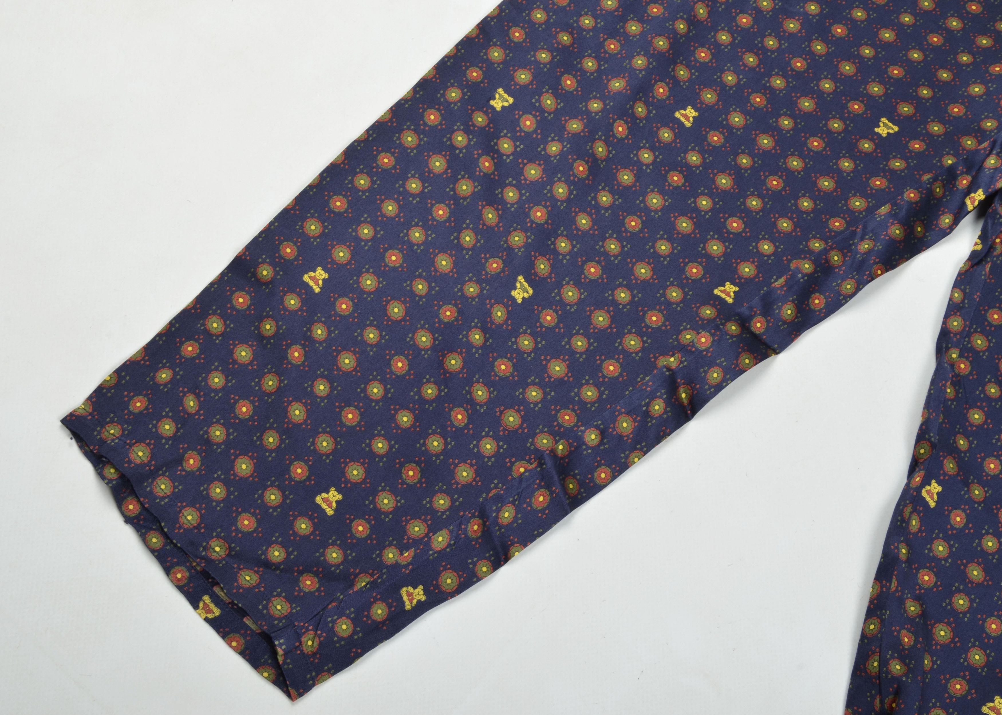 Hanro Vintage Hanro of Switzerland Blue Teddy Print Pajama Set Size XS / US 0-2 / IT 36-38 - 13 Thumbnail