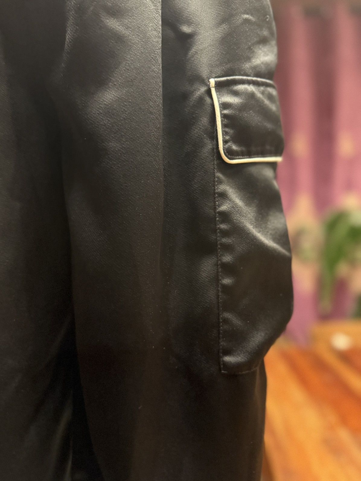 Other Sleek Satin Utility Pants with Contrast Trim Size US 30 / EU 46 - 4 Thumbnail