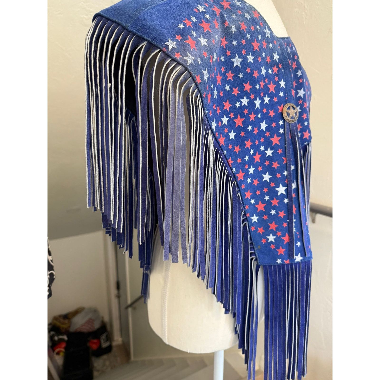 Vintage Vintage RARE Chasser Leather Suede Fringe Western American Size ONE SIZE - 11 Thumbnail