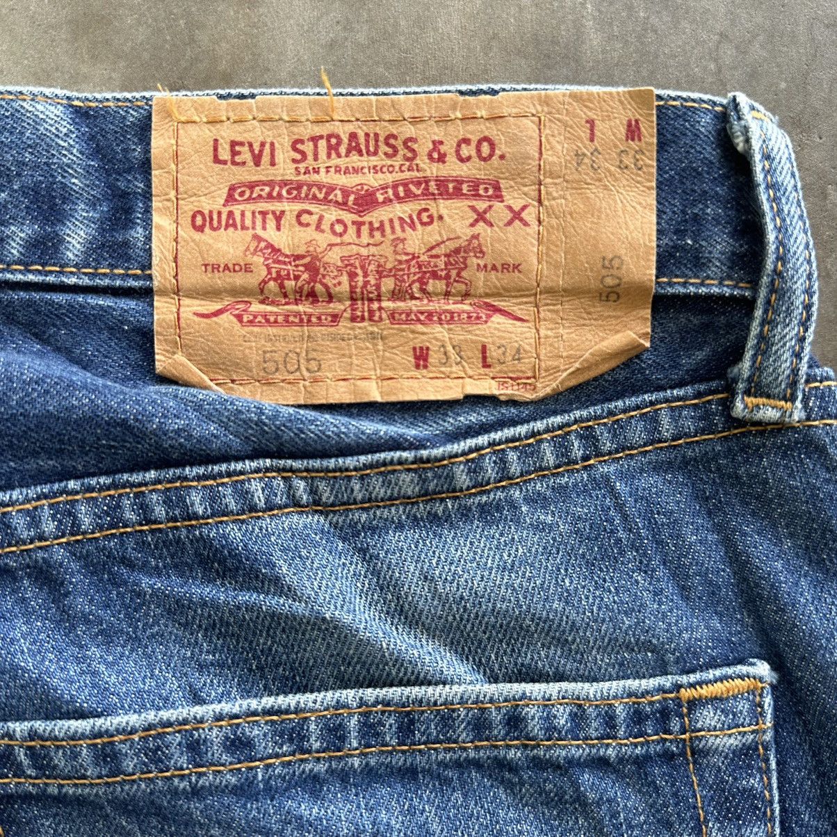 Jean × Levi's × Vintage Vintage Levi’s 505 Distressed Faded Denim Jean Pant W34 Size US 34 / EU 50 - 13 Thumbnail