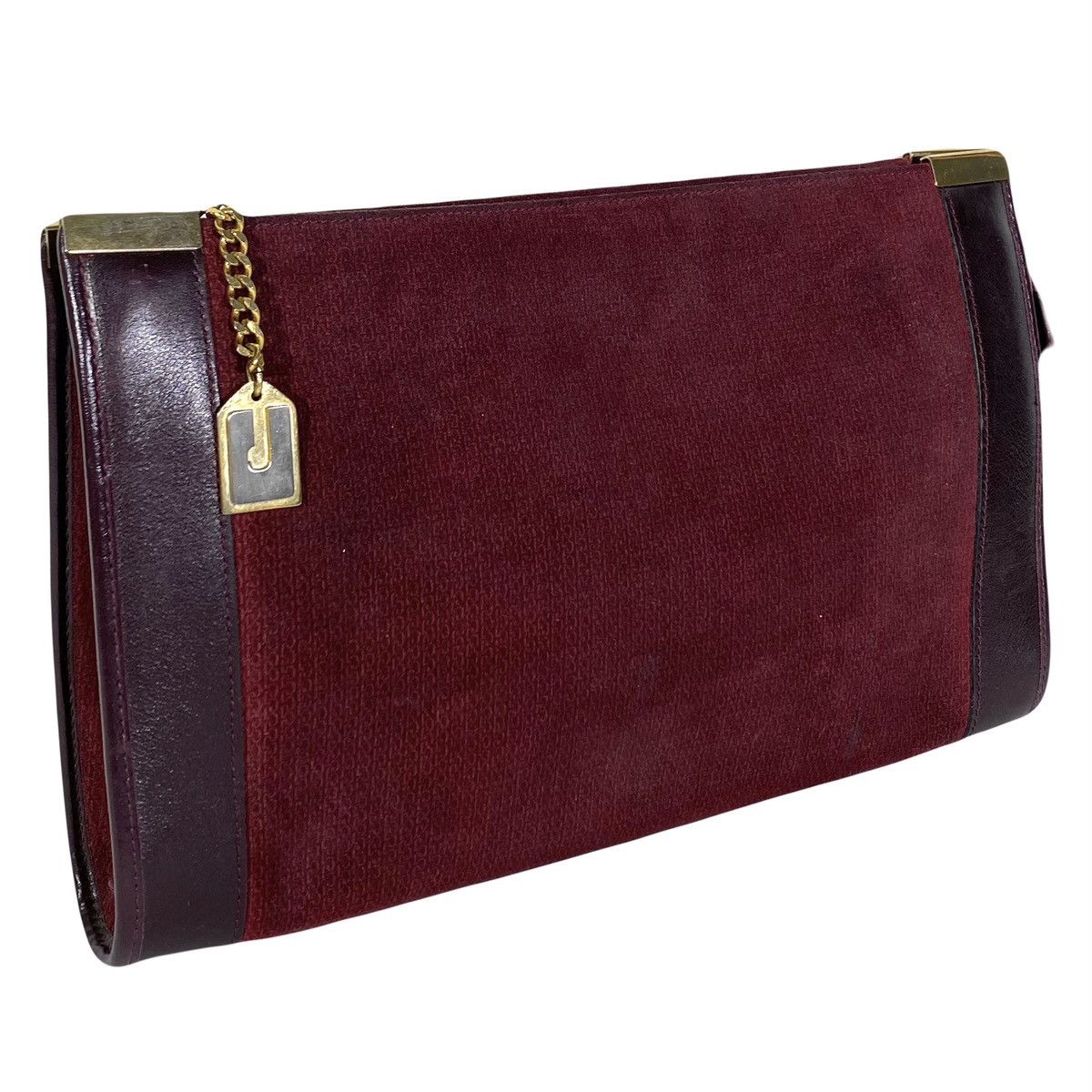 Charles Jourdan Sac Pochette Chic Cuir Velours Vintage Charles Jourdan Paris Size ONE SIZE - 1 Thumbnail