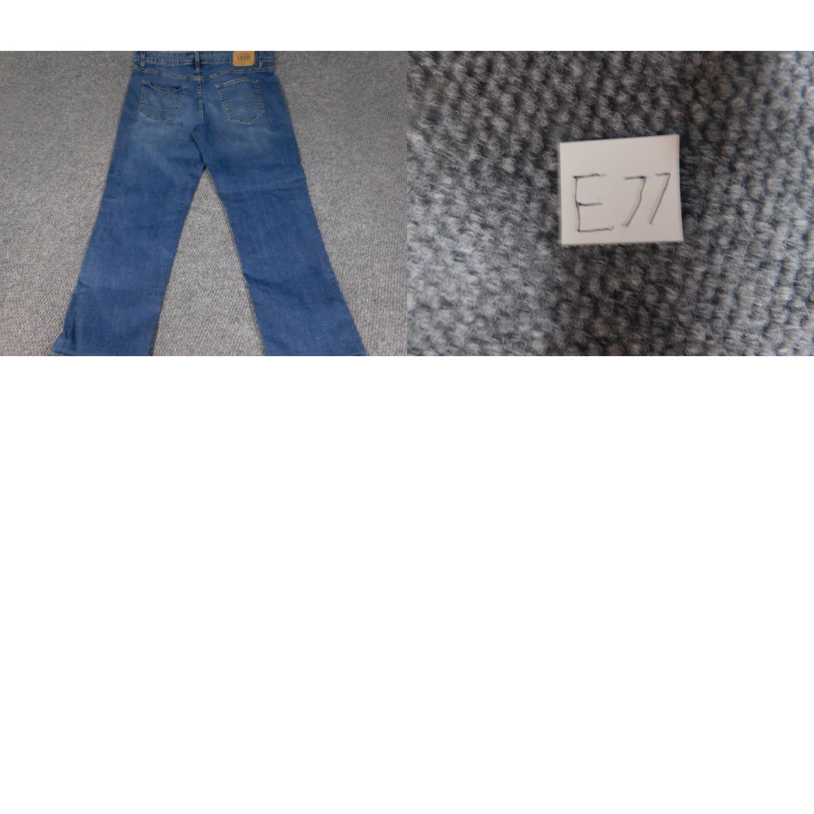 Izod IZOD Jeans, Denim, Blue, Tapered Fit, 37x29, Regular Rise, Button Fly/Zip, Cotton, 37 Waist, 29 Inseam, Mens, Classic, Vintage No Size US 37 - 9 Thumbnail