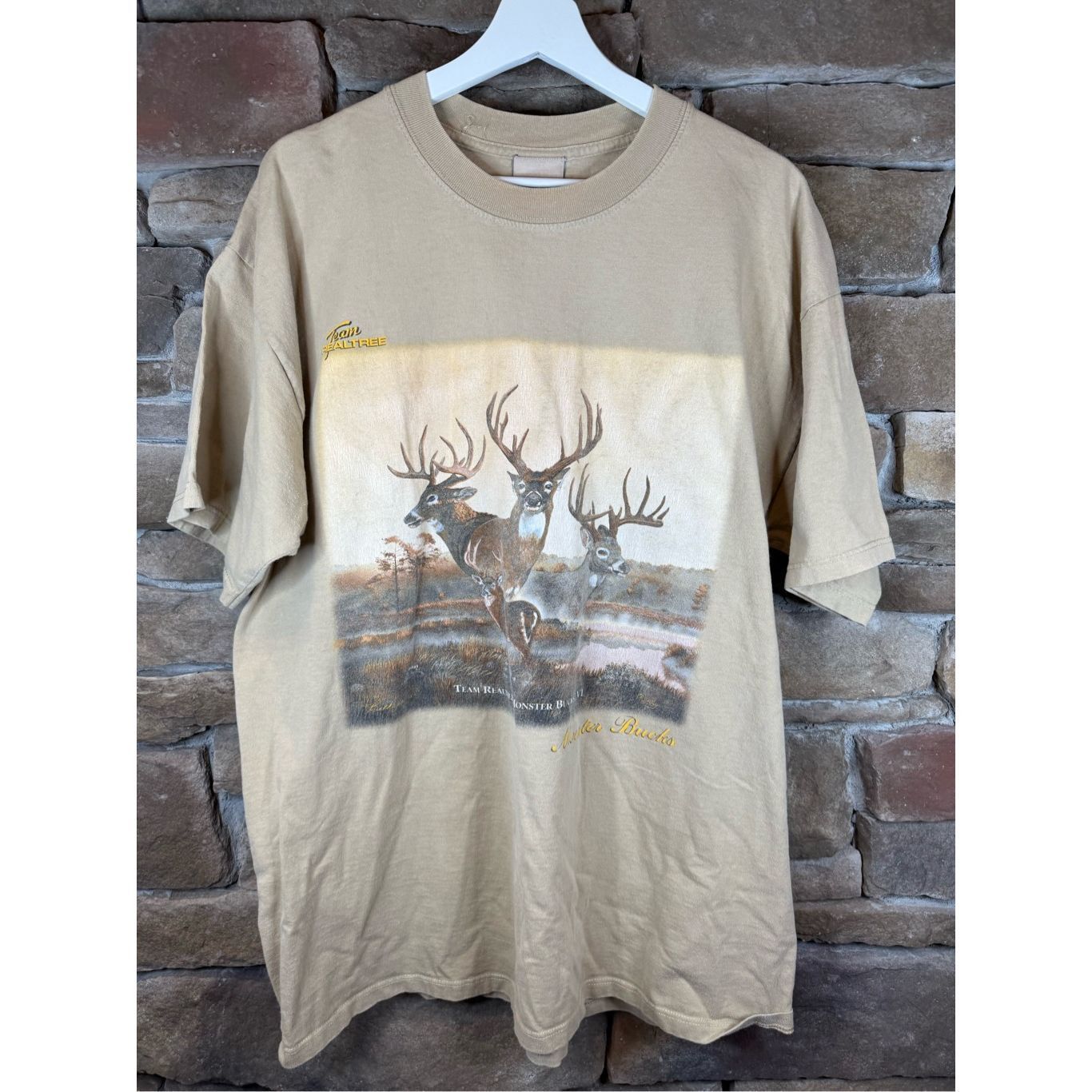 Vintage Size XL Vintage 1990s y2K real tree deer hunting tshirt Fire Size US XL / EU 56 / 4 - 1 Thumbnail