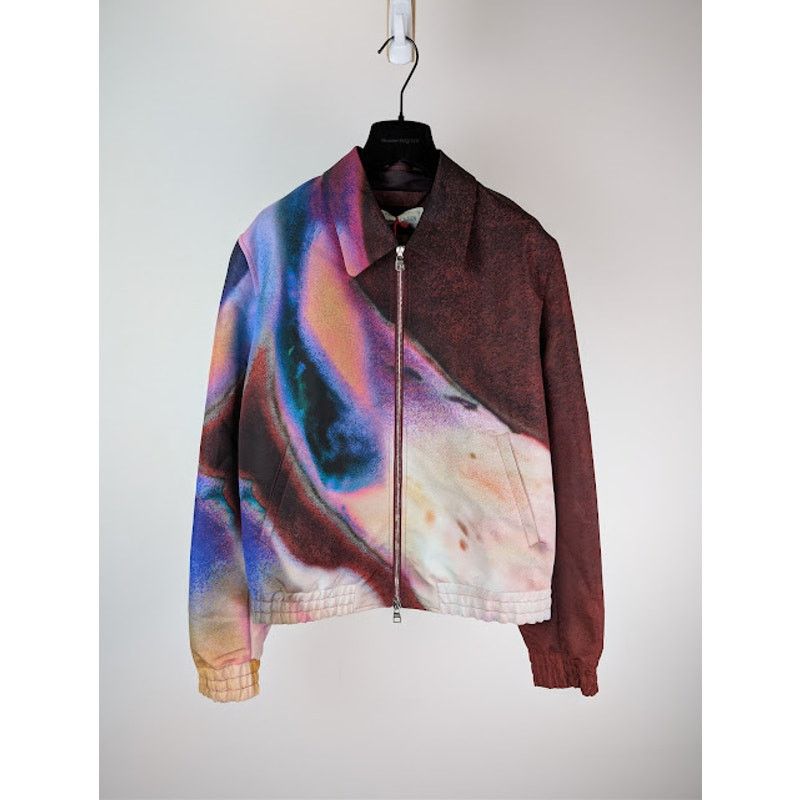 Alexander McQueen o1rshd1 Elasticated Bomber Jacket in Luminous Size US M / EU 48-50 / 2 - 1 Thumbnail