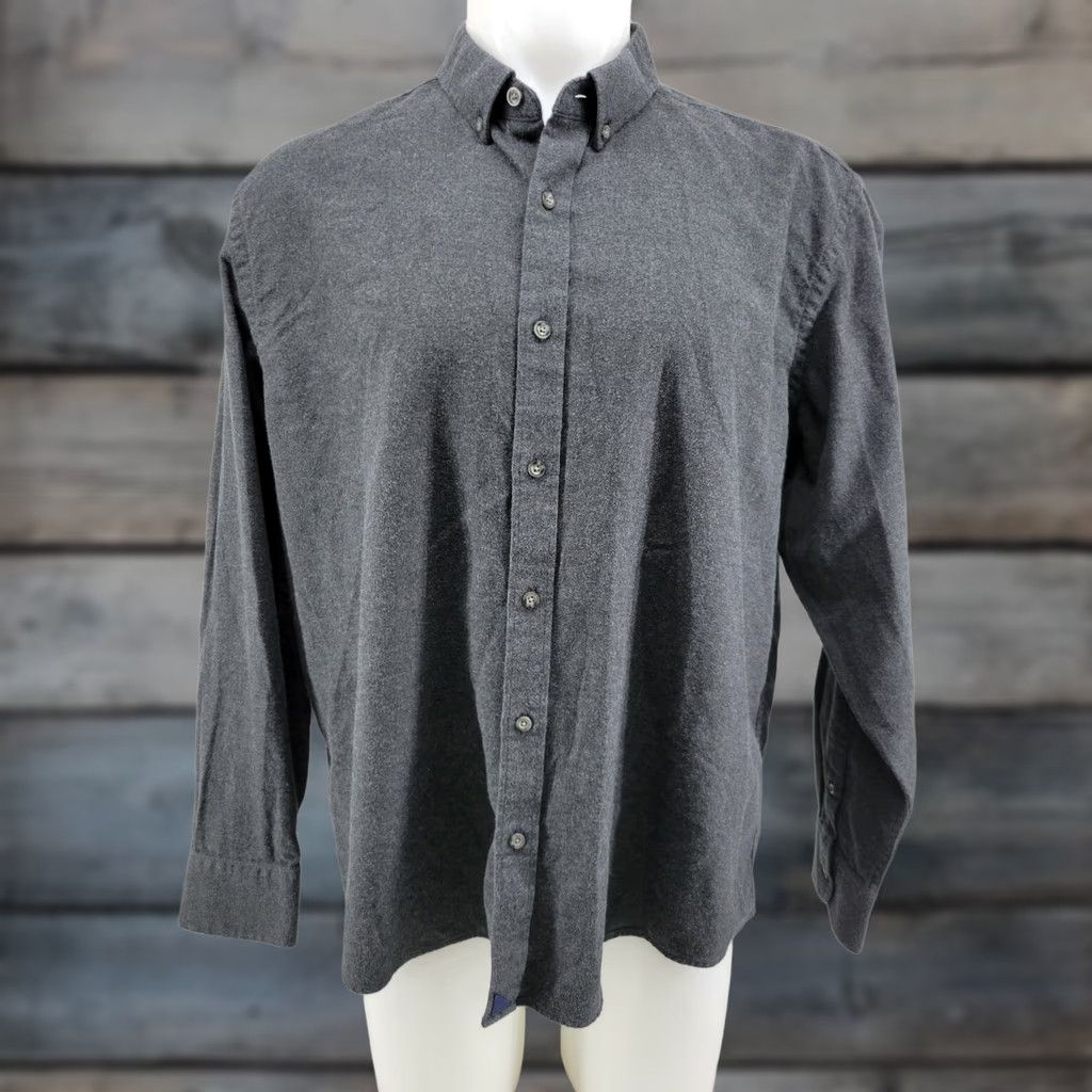 UNTUCKit UNTUCKit Long Sleeve Button Up Shirt Gray Charcoal Cotton Men’s XXL Regular Size Shirt Button-Up Casual Vintage No N/A Size US XXL / EU 58 / 5 - 1 Thumbnail