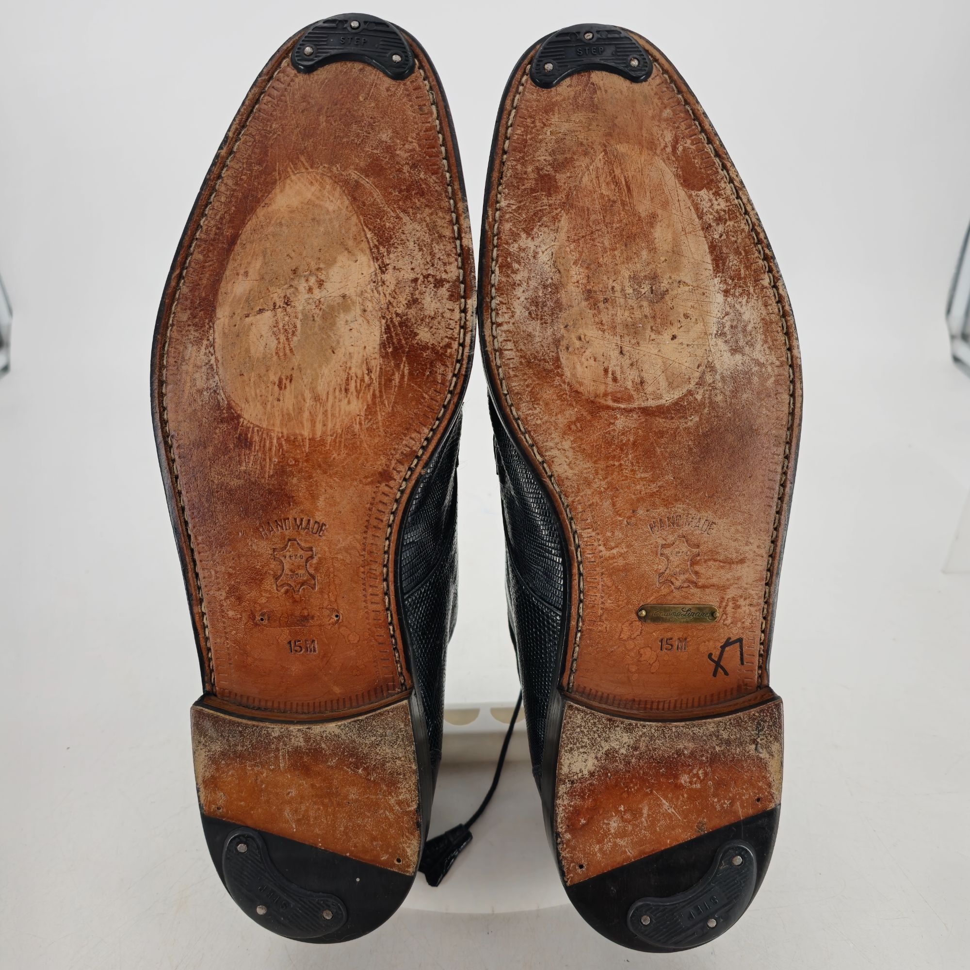 Other Vintage Exotic Black Teju Lizard and Alligator Men 15 Paolo Size US 15 / EU 48 - 3 Thumbnail