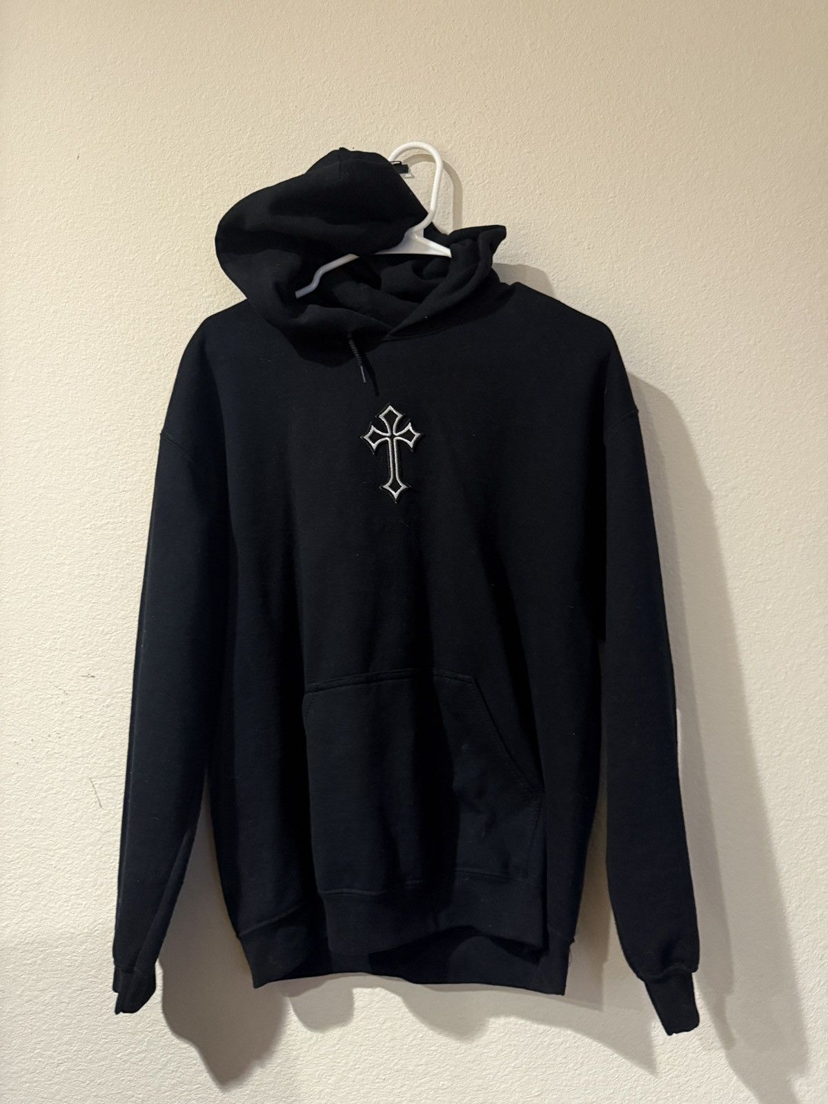 Other Black Vintage Hoodie Cross Rhinestones Size US M / EU 48-50 / 2 - 3 Thumbnail